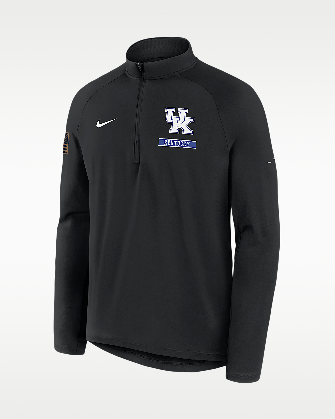 Мужские  Kentucky 2026 Military Appreciation Stride Nike Dri-FIT College 1/2-Zip Long-Sleeve Top