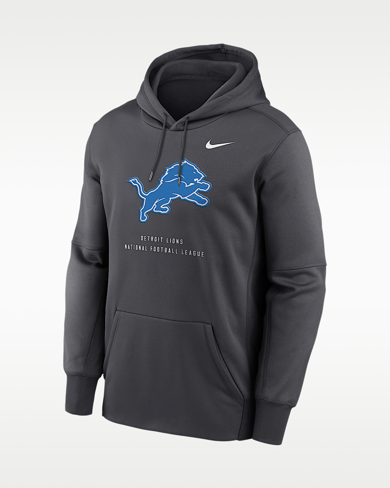 Мужское худи Detroit Lions Nike Therma NFL Pullover Hoodie
