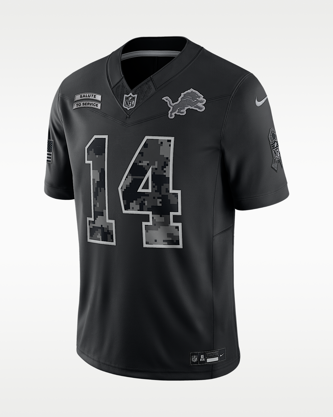 Мужские джерси Amon-Ra St. Brown Detroit Lions Salute to Service Nike Dri-FIT NFL Limited Jersey
