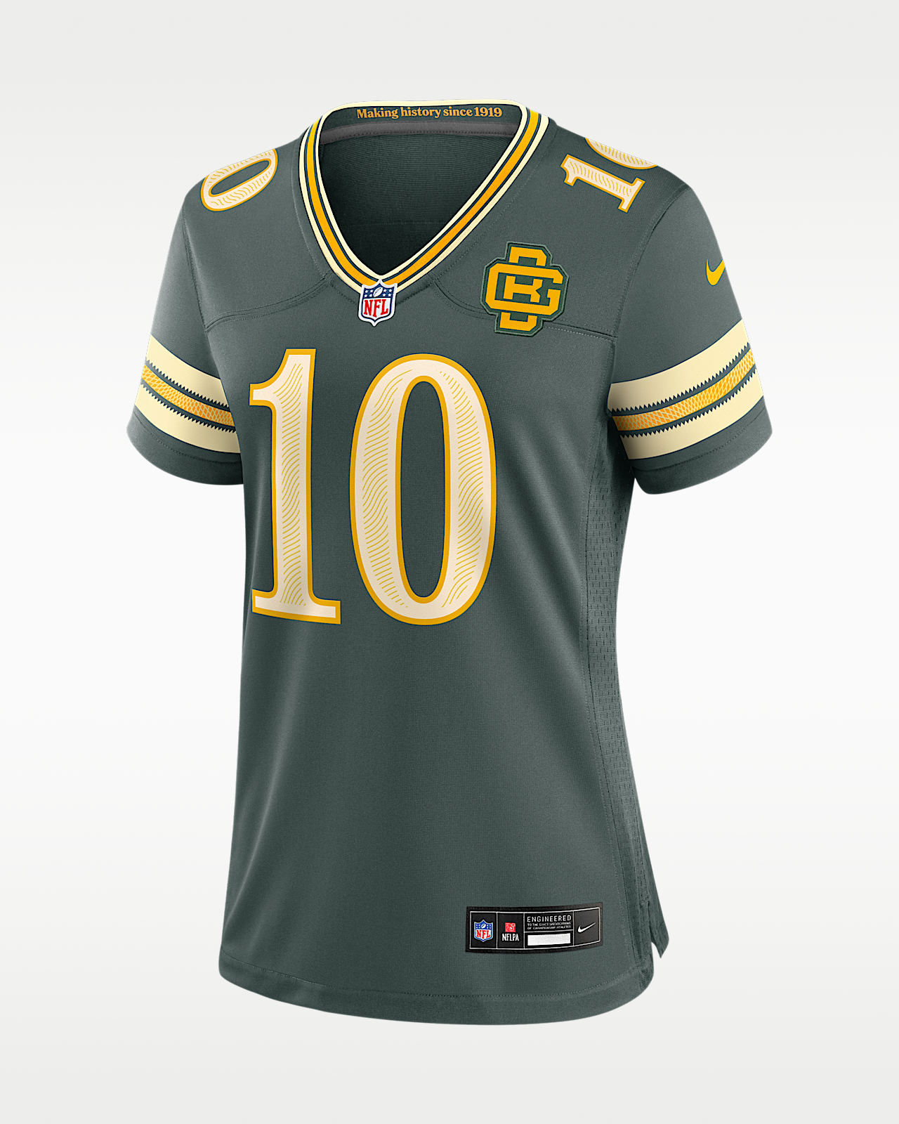 Женские джерси Jordan Love Green Bay Packers Rivalries Collection Nike NFL Game Jersey