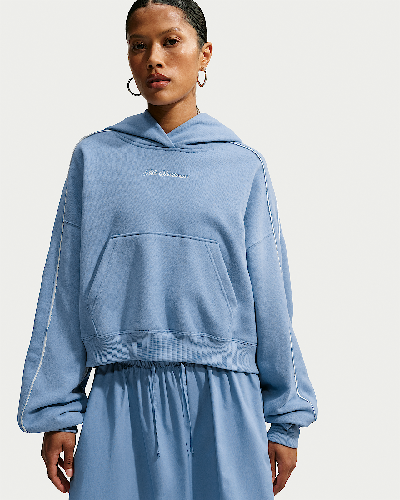 Женское худи Nike Studio Fleece Medium Weight Cropped Pullover Hoodie