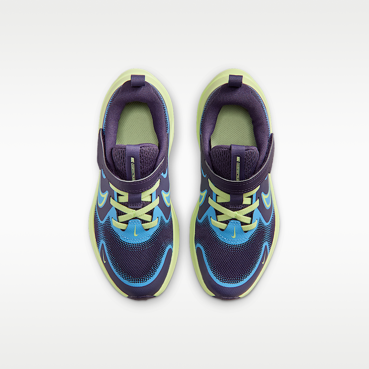Nike  sneaker Dark Raisin/University Blue/Wit/Light Liquid Lime