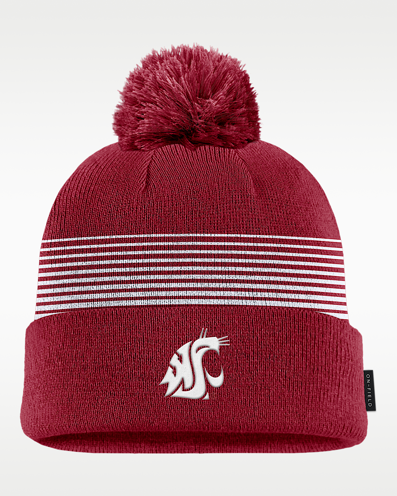 Женские  Washington State Sideline Peak Nike College Cuffed Pom Beanie