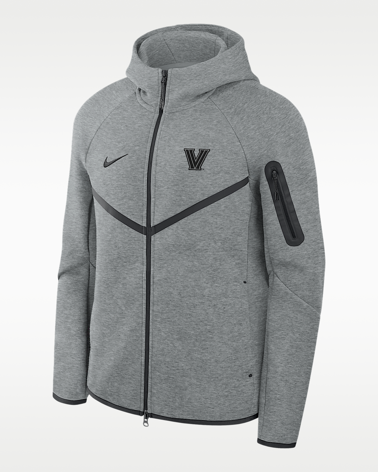 Мужское худи Villanova Wildcats Tech Nike Basketball Fleece Full-Zip Hoodie для баскетбола