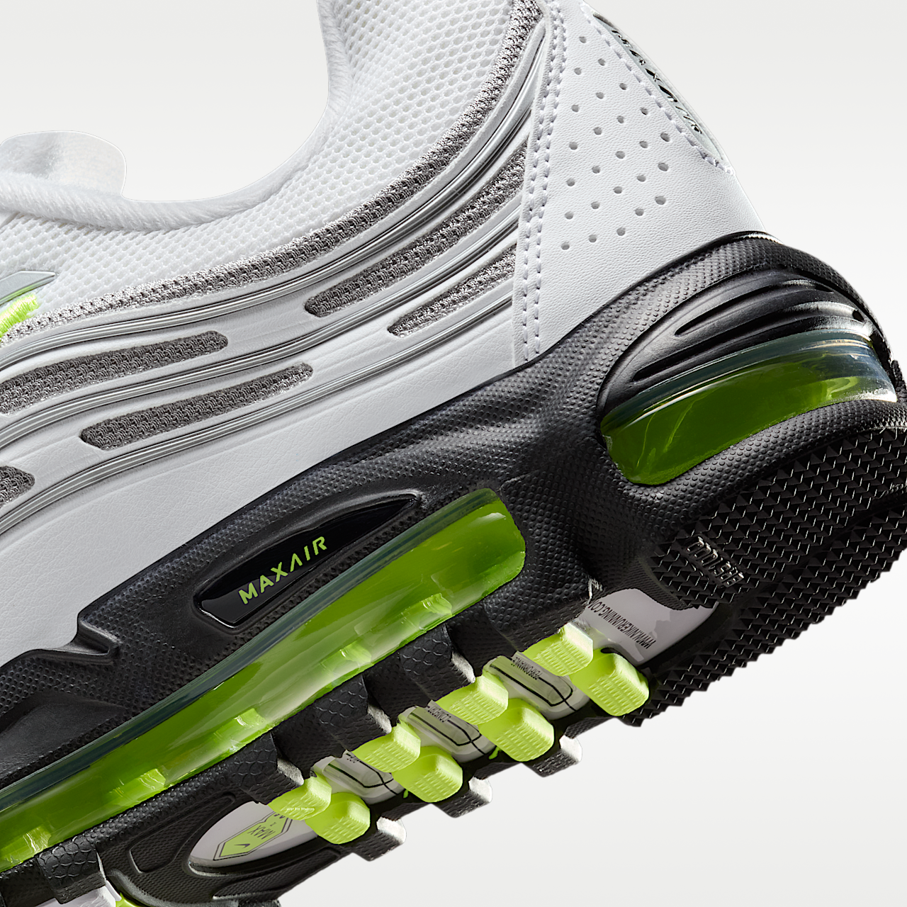 Nike Air Max sneaker Wit/Neon Yellow/Pearl Grey/Zwart