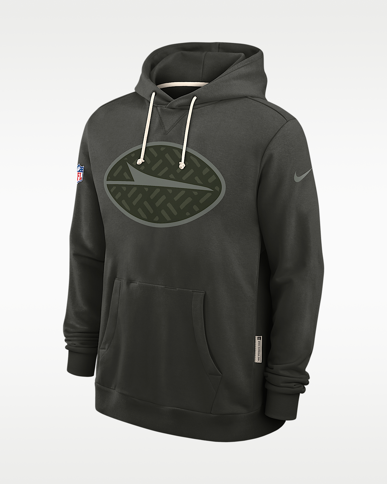 Мужское худи New York Jets Rivalries Collection Sideline Nike Dri-FIT NFL Pullover Hoodie
