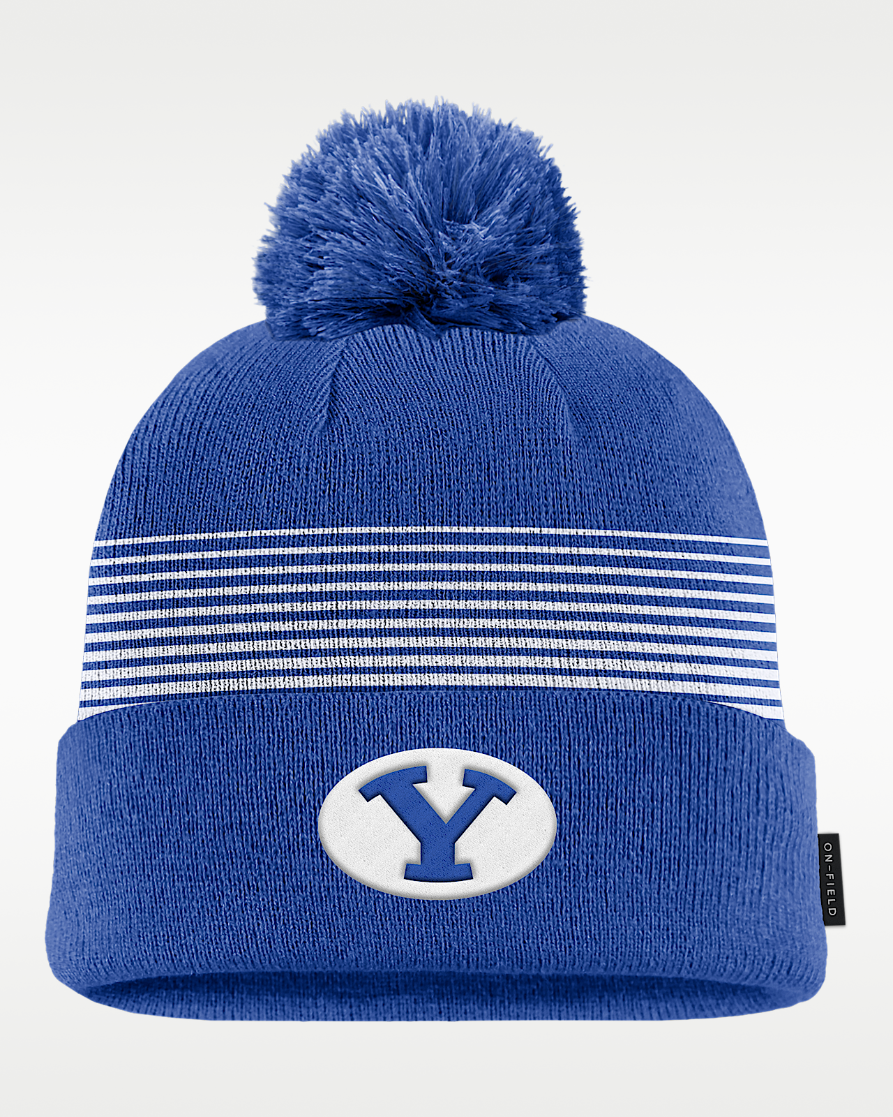 Женские  BYU Sideline Peak Nike College Cuffed Pom Beanie