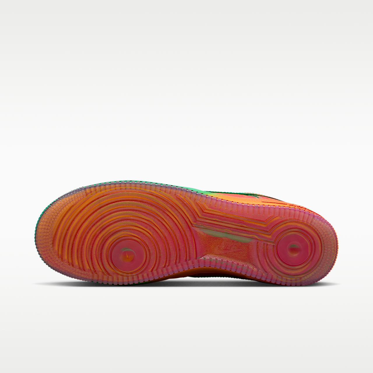 Nike Air Force 1 sneaker Stadium Green/Laser Orange/Bright Crimson