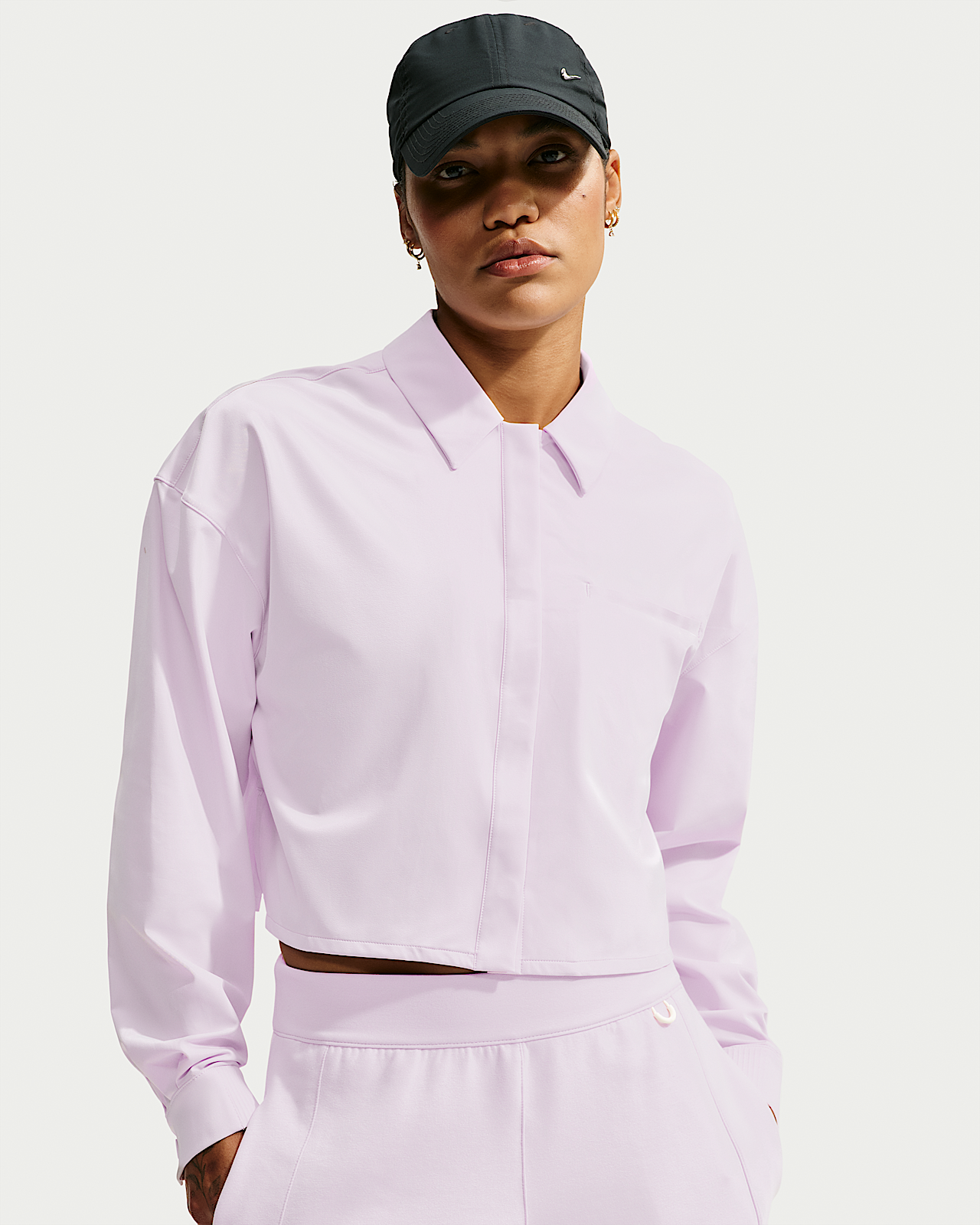 Женские  Nike 24.7 PerfectStretch Dri-FIT UV Protection Cropped Long-Sleeve Shirt