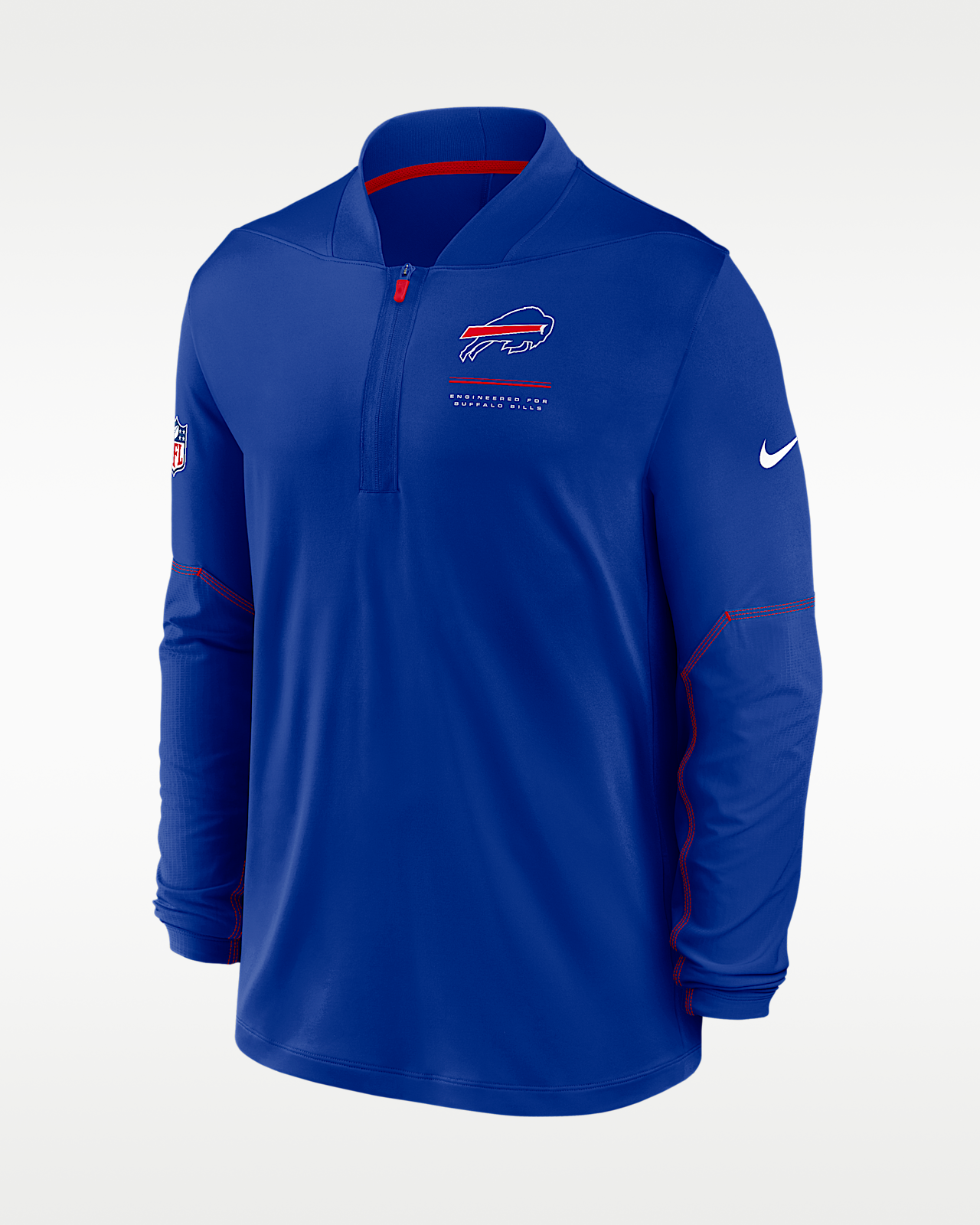 Мужские  Buffalo Bills Sideline Nike Dri-FIT NFL 1/2-Zip Top