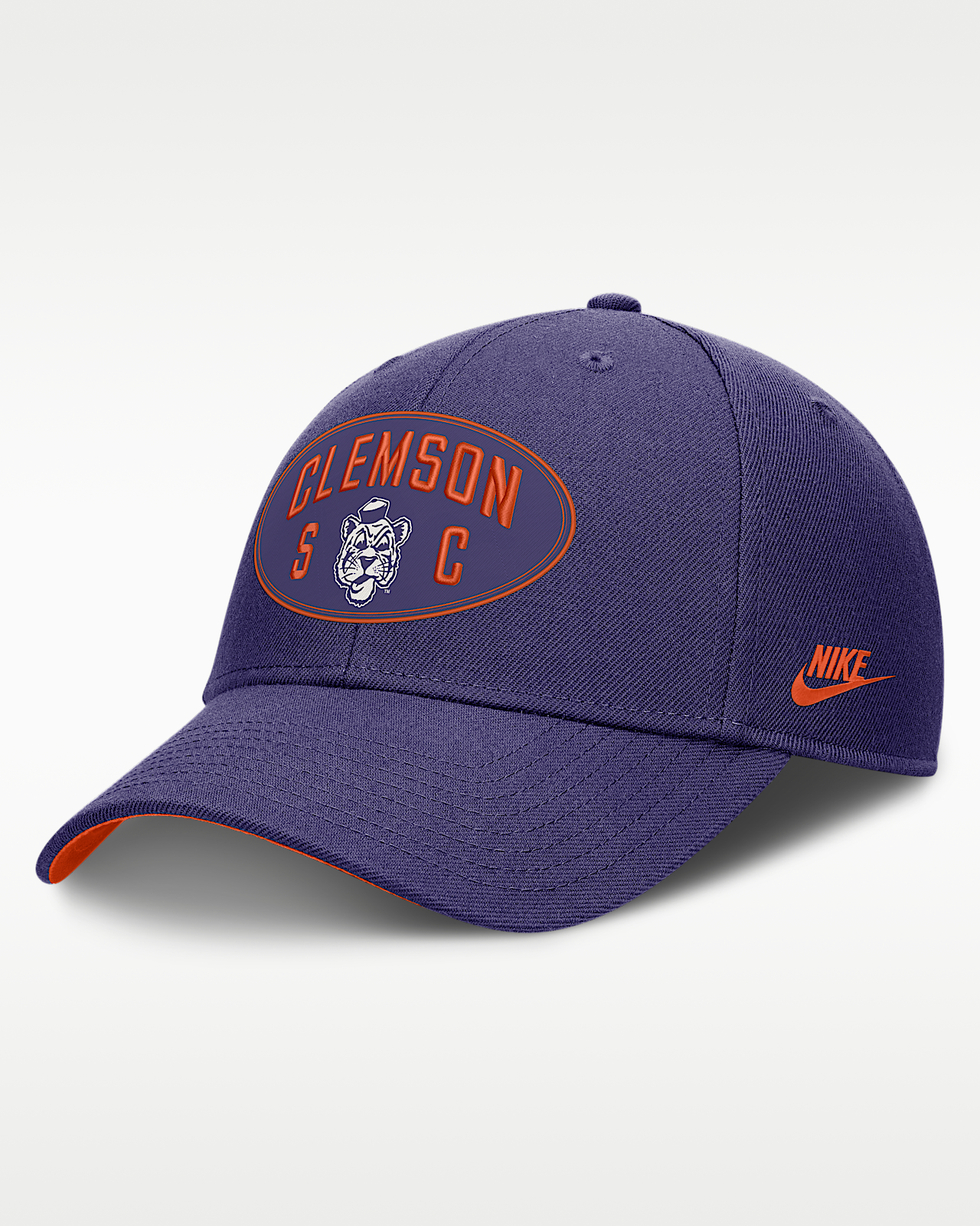 Женские  Clemson Legacy Letter Location Rise Nike Dri-FIT College A-Frame Adjustable Hat