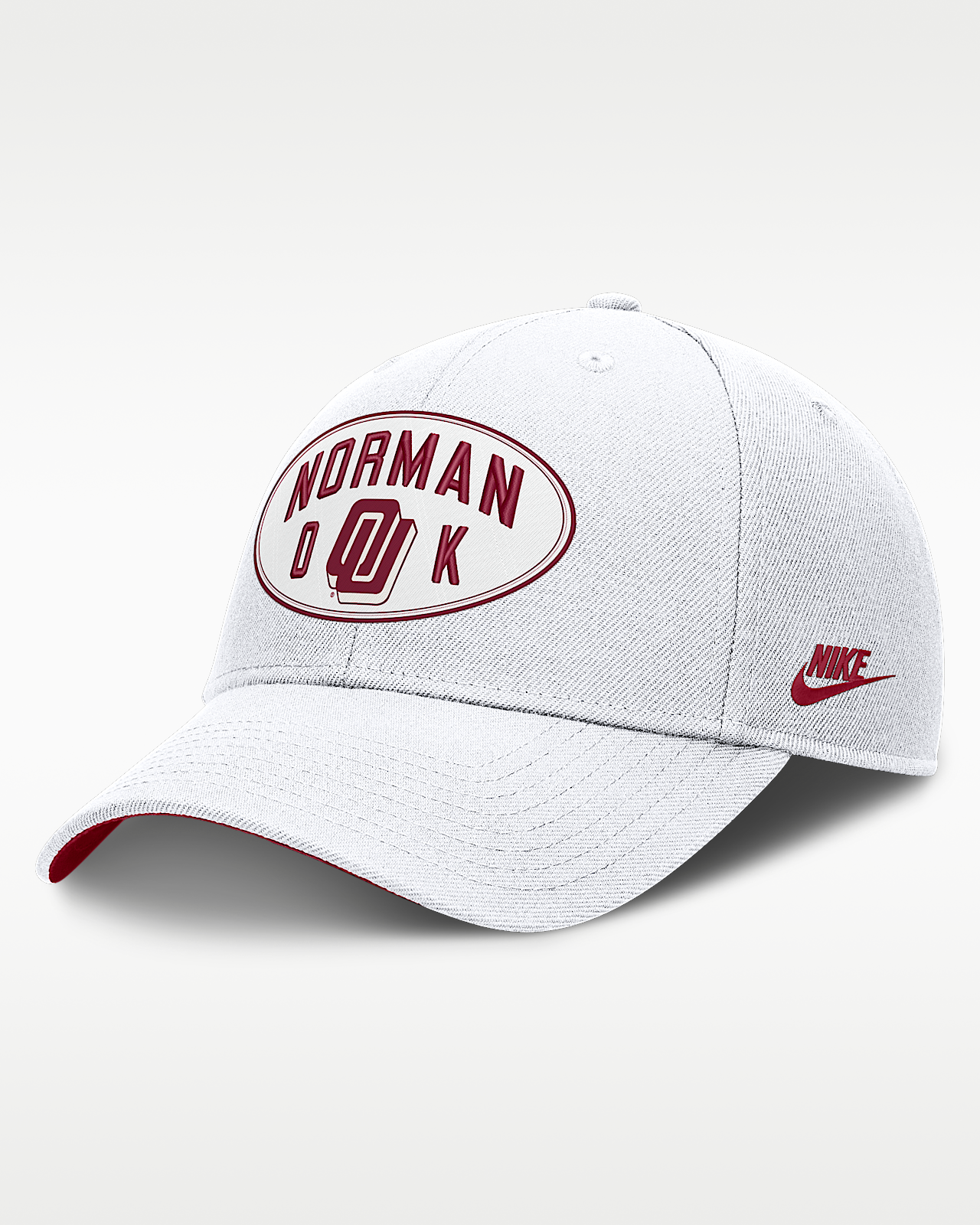 Женские  Oklahoma Legacy Letter Location Rise Nike Dri-FIT College A-Frame Adjustable Hat