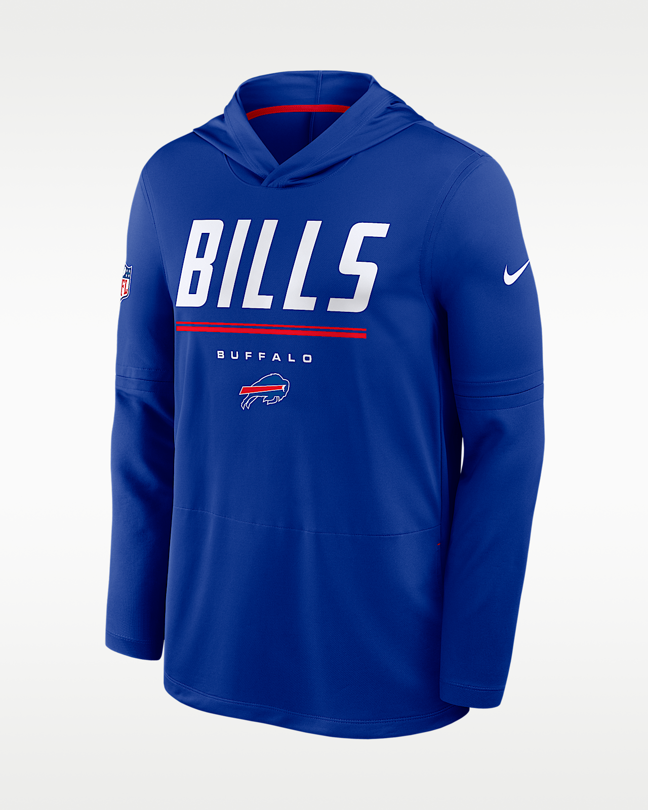 Мужские  Buffalo Bills Sideline Nike Dri-FIT NFL Long-Sleeve Hooded Top