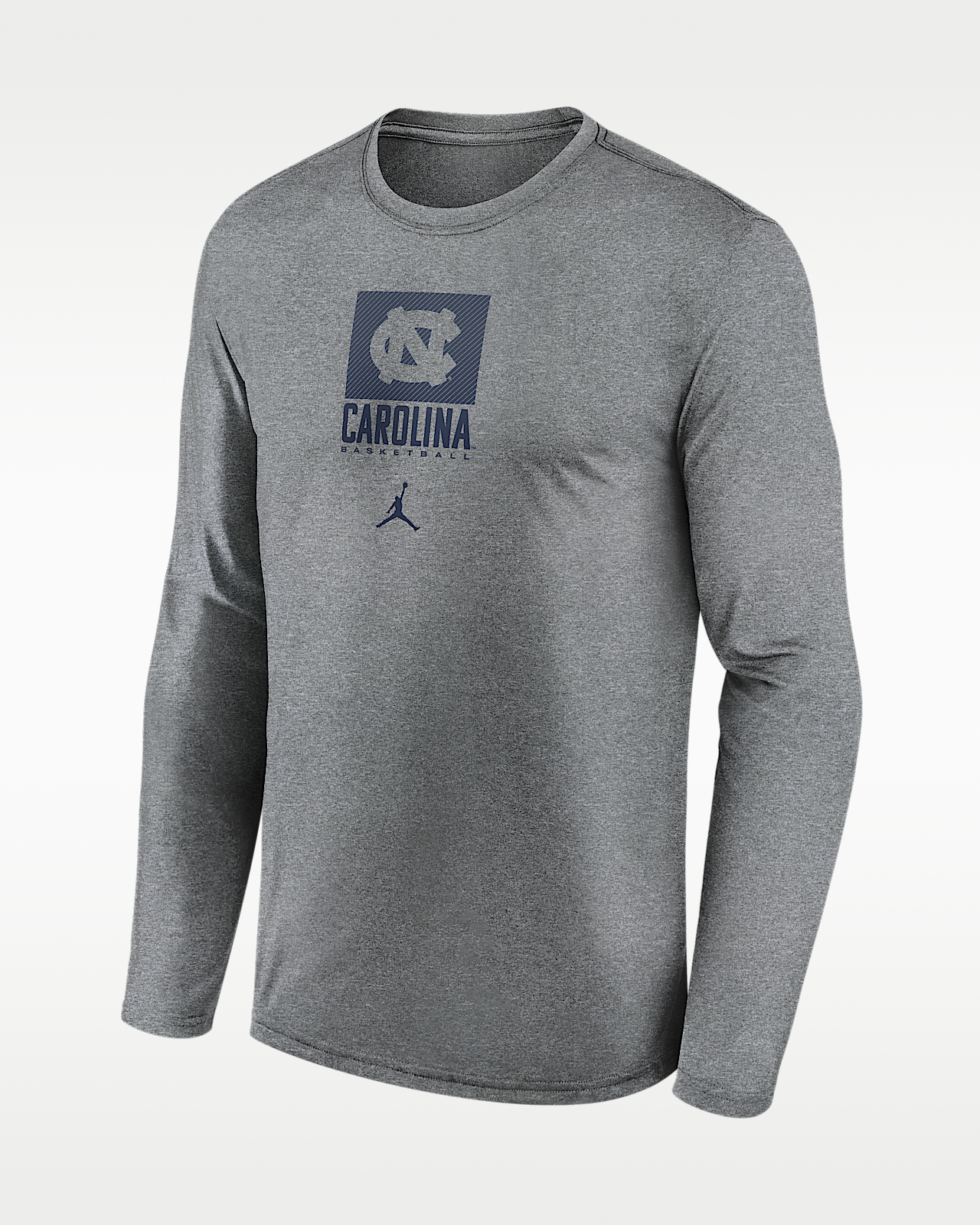 Мужская футболка North Carolina Courtside Jordan Brand Dri-FIT College Long-Sleeve
