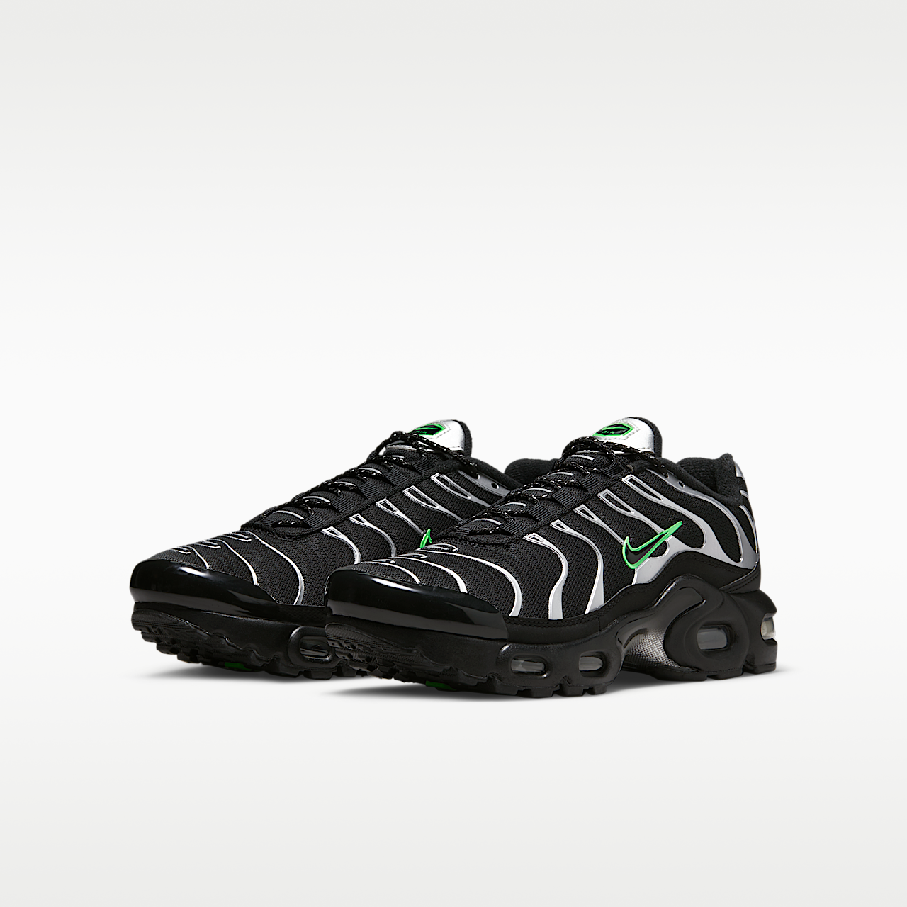 Nike Air Max Plus sneaker Zwart/Green Strike/Metallic Silver/Zwart