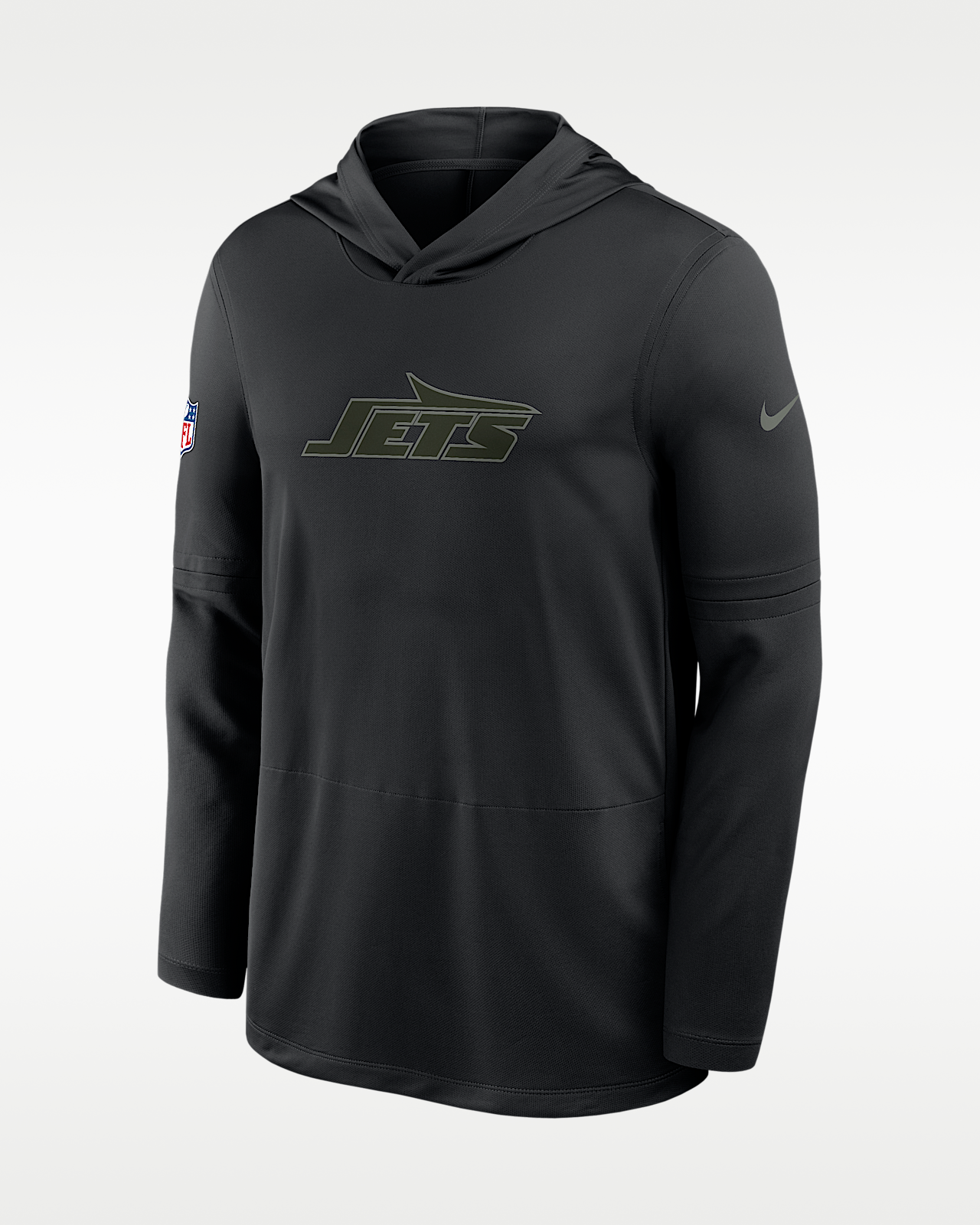Мужские  New York Jets Rivalries Collection Sideline Nike Dri-FIT NFL Long-Sleeve Hooded Top