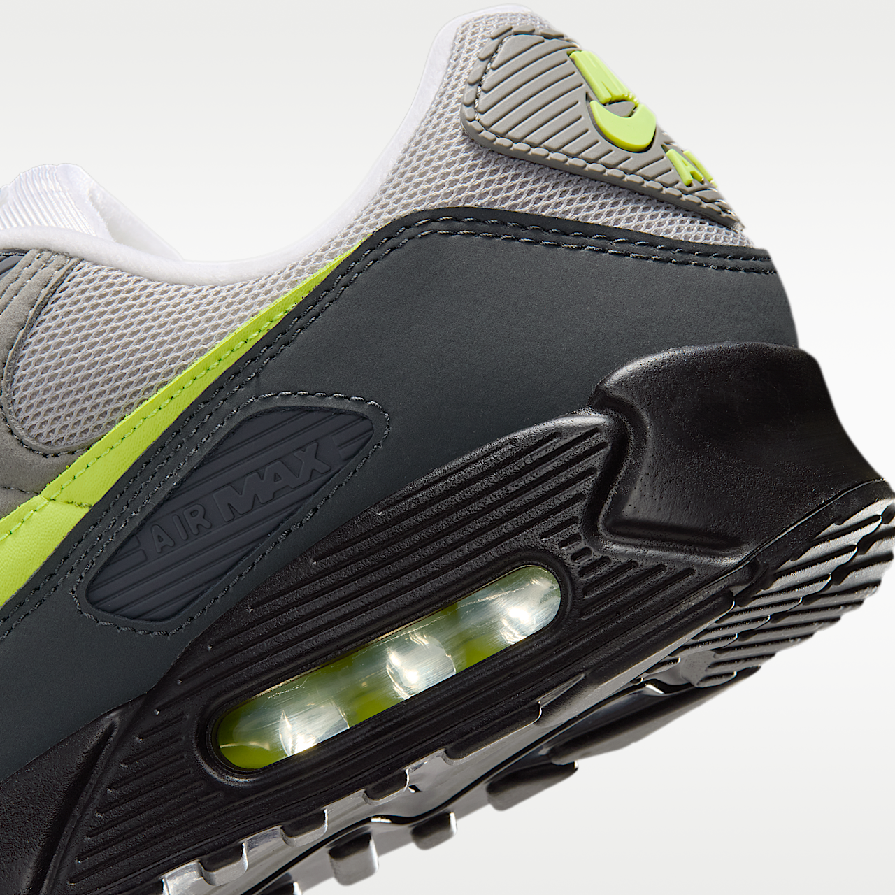 Nike Air Max sneaker Zwart/Anthracite/Light Charcoal/Neon Yellow
