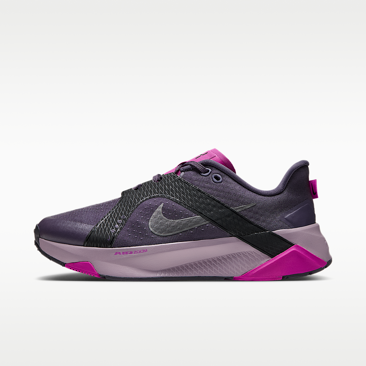 Nike  sneaker Dark Raisin/Zwart/Fuchsia Blast/Metallic Dark Grey