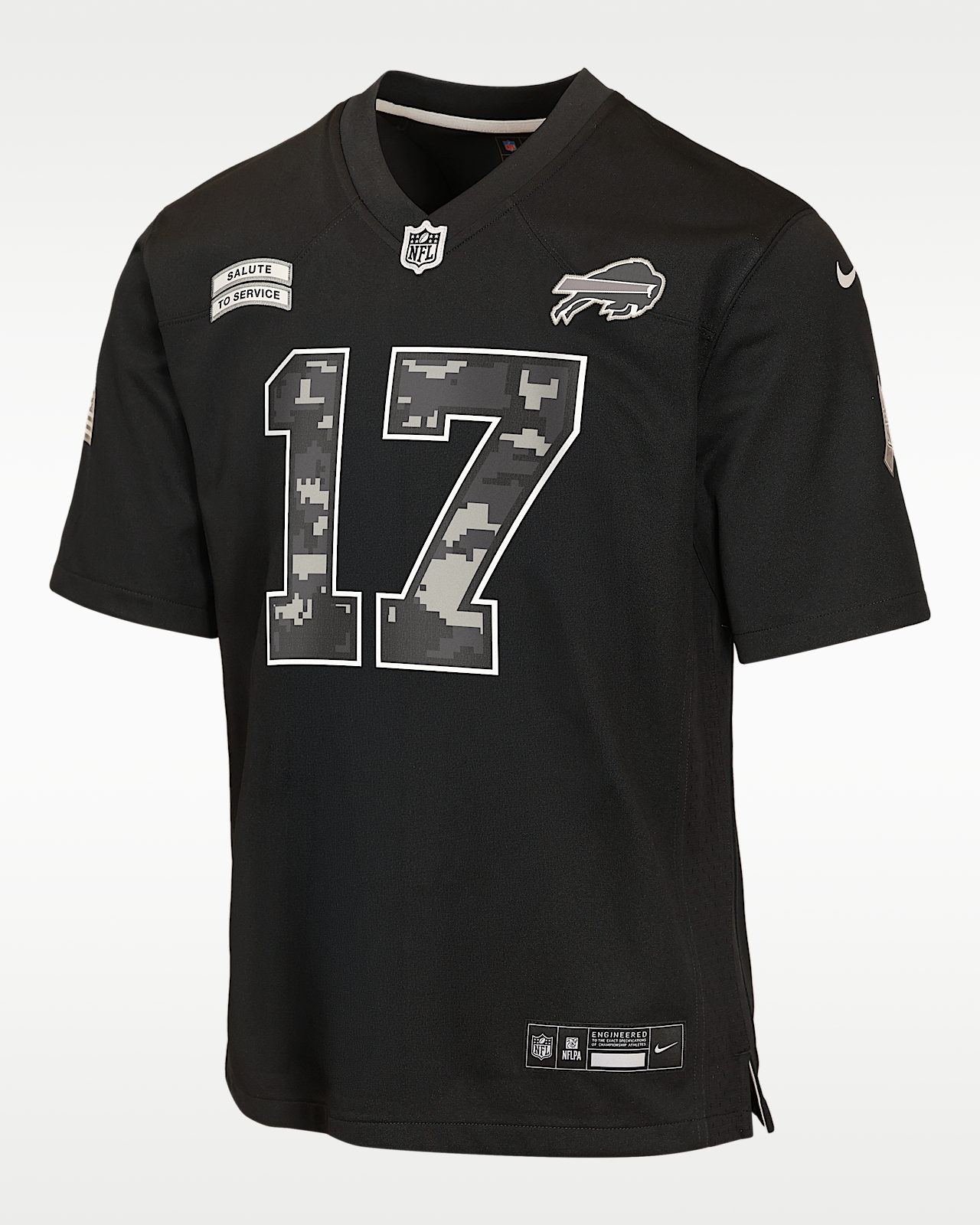 Детские джерси Josh Allen Buffalo Bills Salute to Service Big Kids' Nike NFL Game Jersey