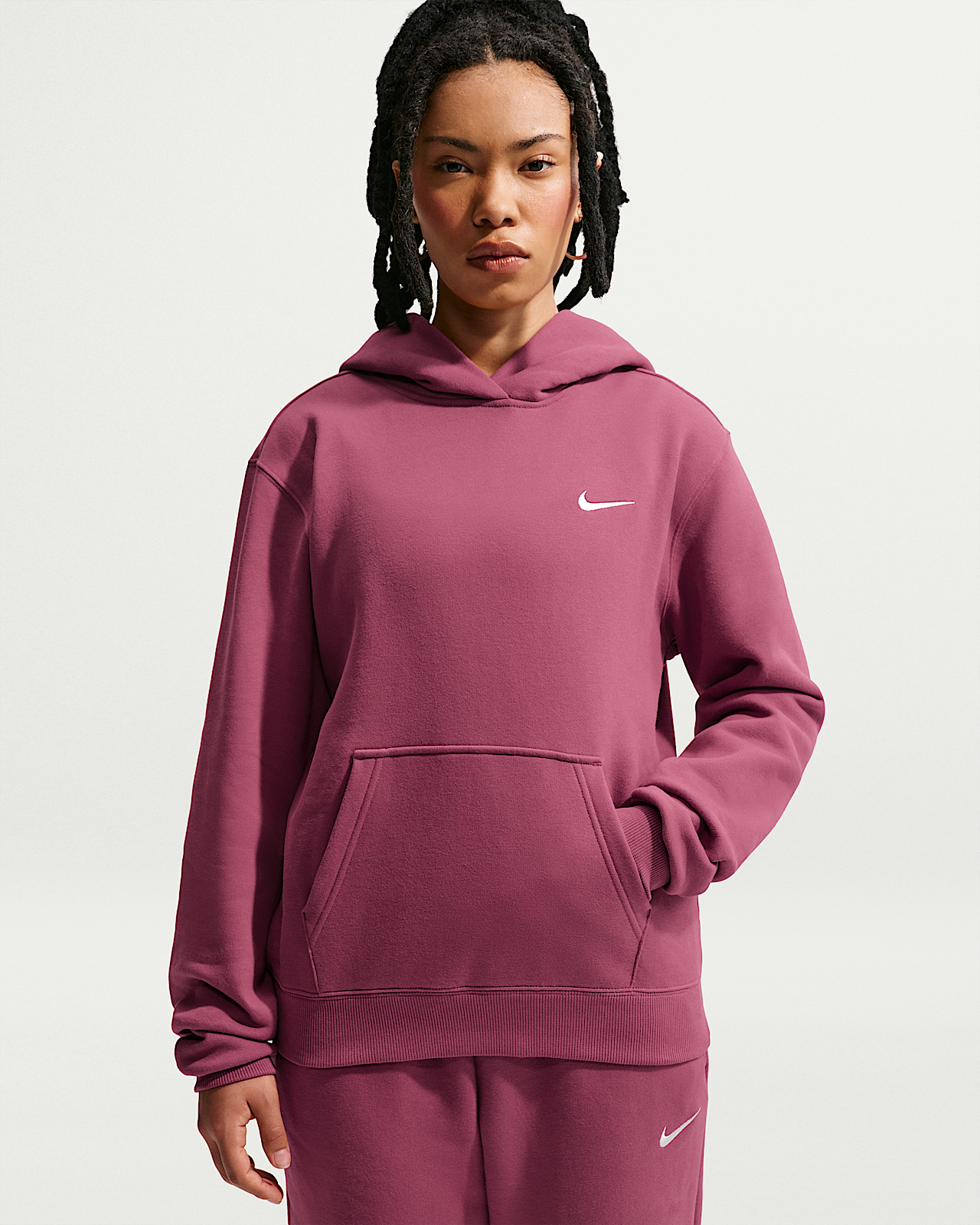 Женское худи Nike Studio Fleece Medium Weight Pullover Hoodie