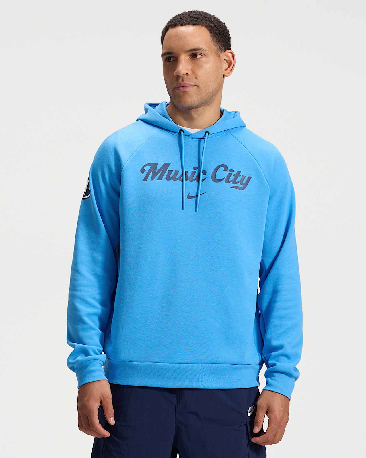 Мужское худи Tennessee Titans Rivalries Collection Primary Nike Dri-FIT NFL Pullover Hoodie