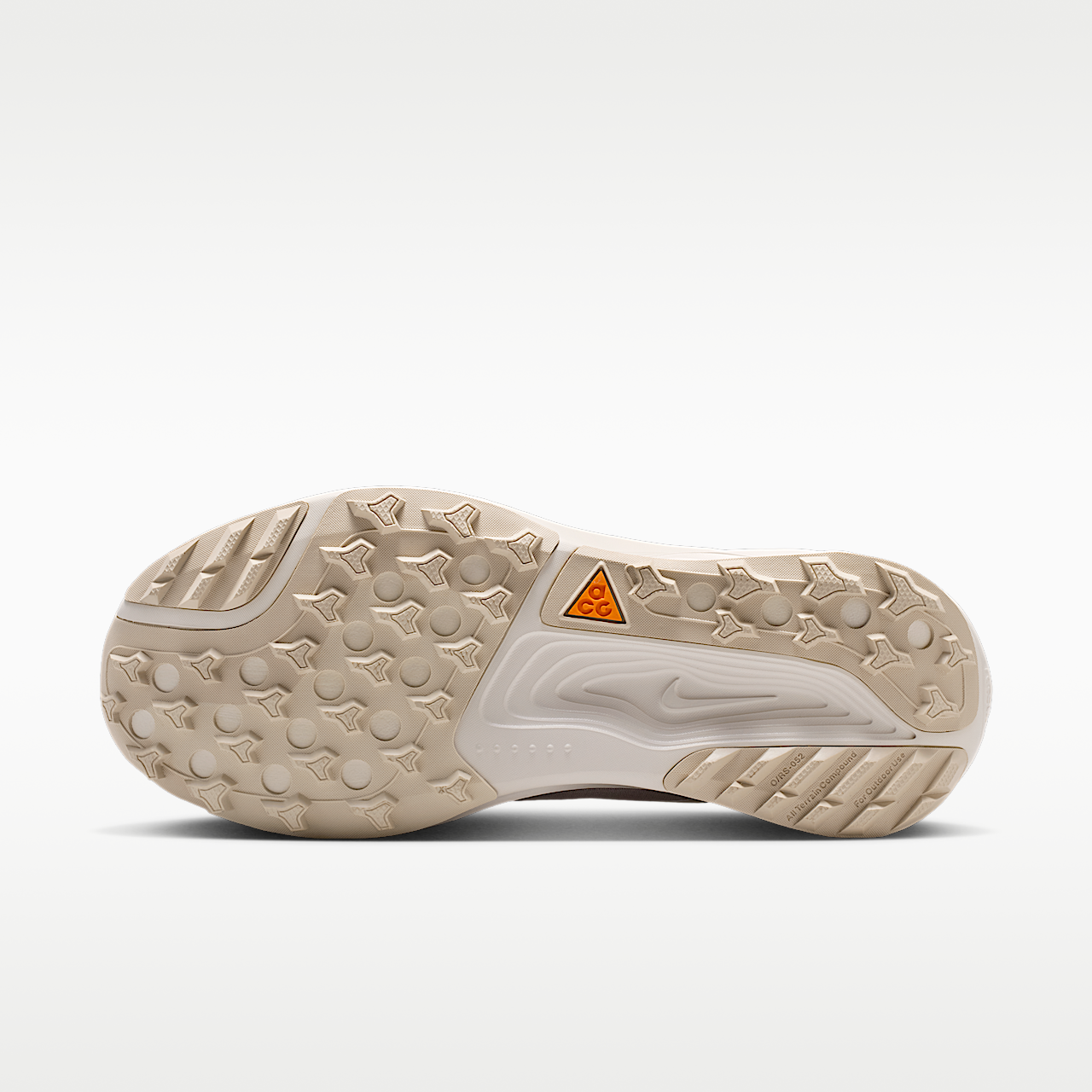 Nike ACG sneaker Cream II/Light Orewood Brown/Safety Orange/Cream II