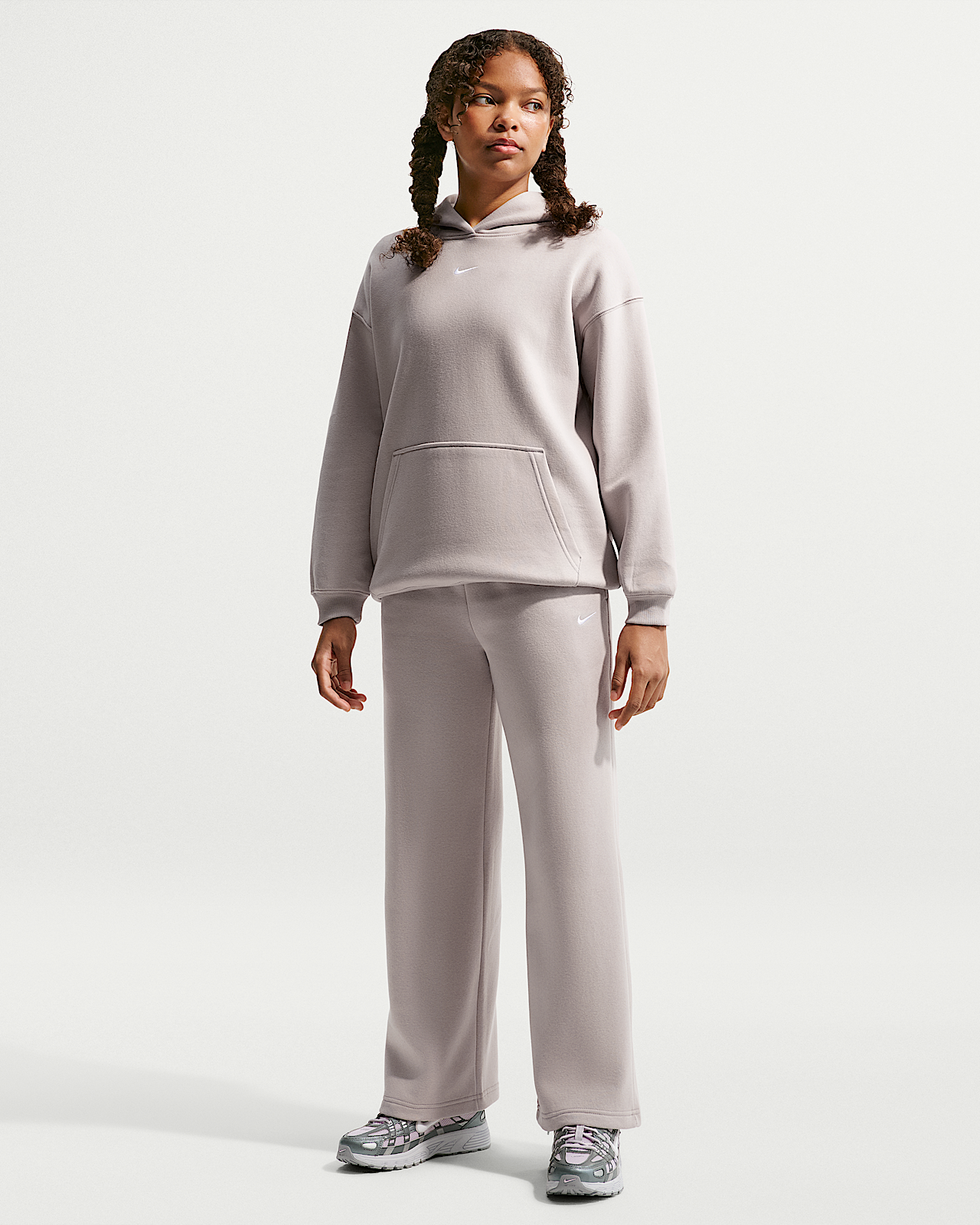 Детские  Nike Sportswear Studio Fleece Girls' Open-Hem Pants