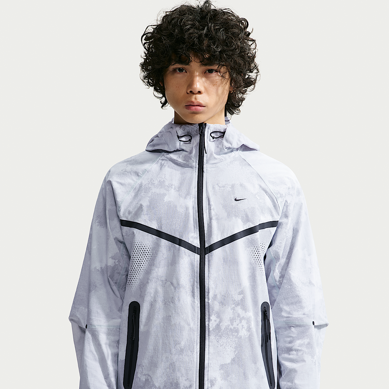 Nike Tech Windrunner (Pure Platinum/Black)
