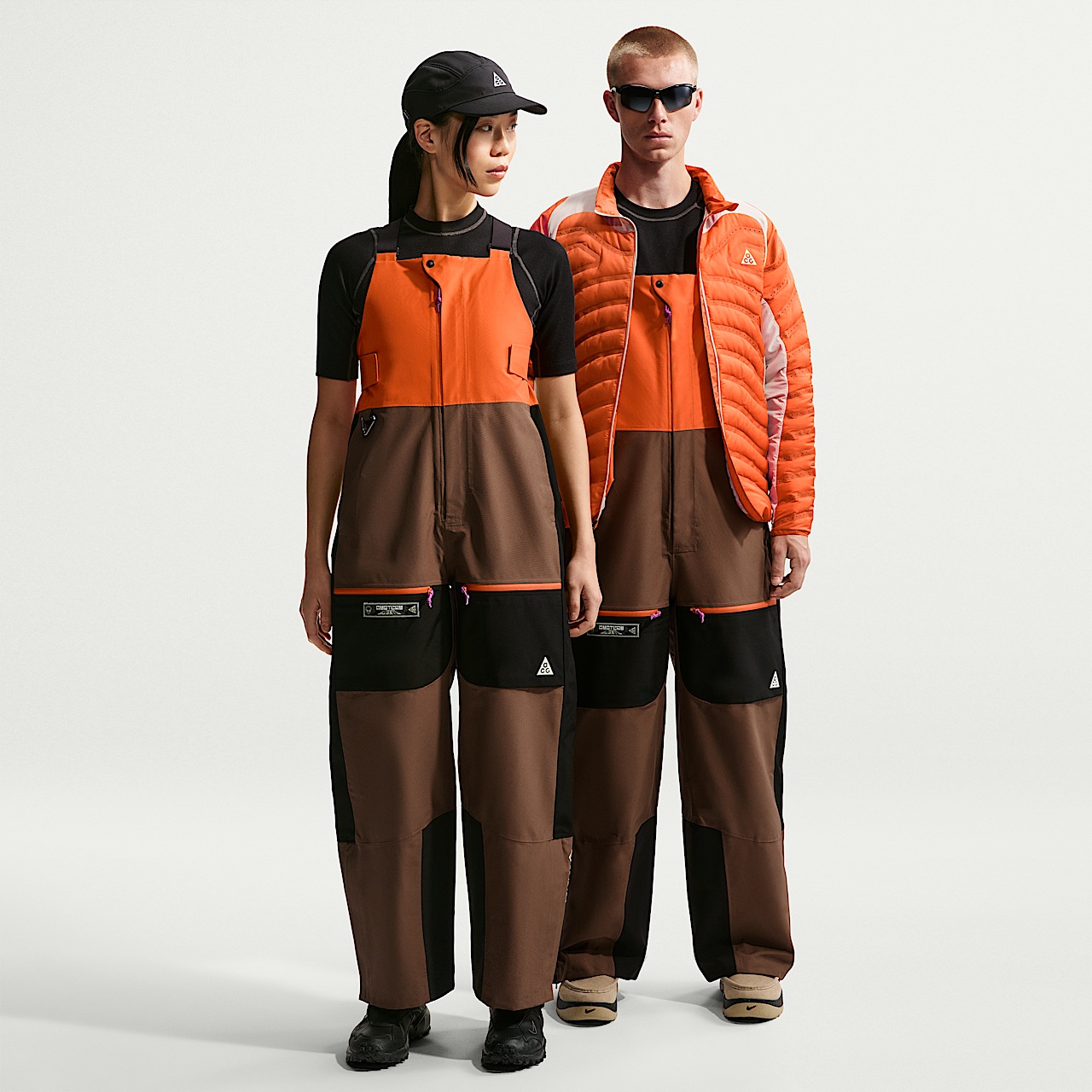 Nike ACG sneaker Safety Orange/Mosswood Brown/Zwart/Mosswood Brown