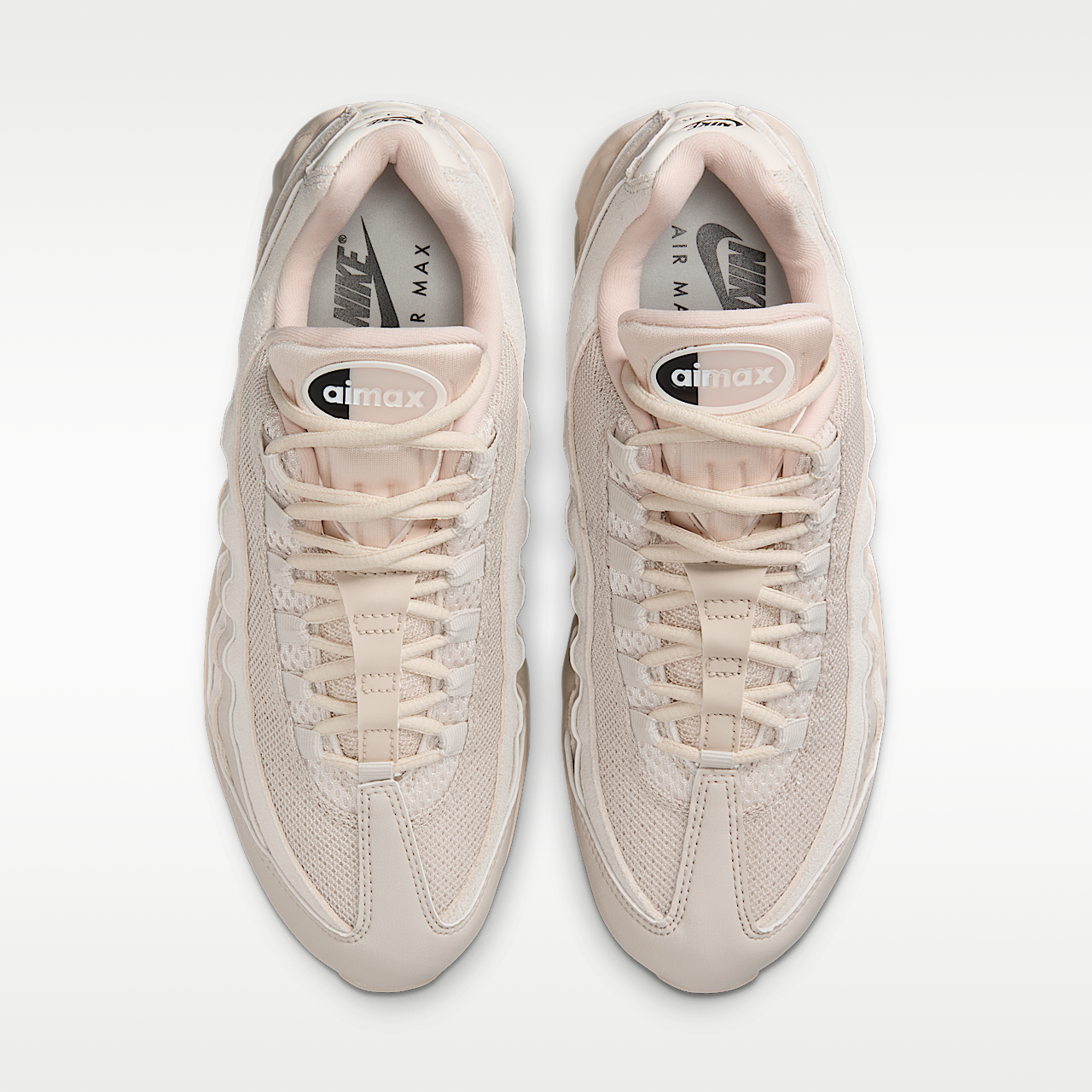 Nike Air Max 95 sneaker Light Orewood Brown/Platinum Tint/Zwart/Phantom