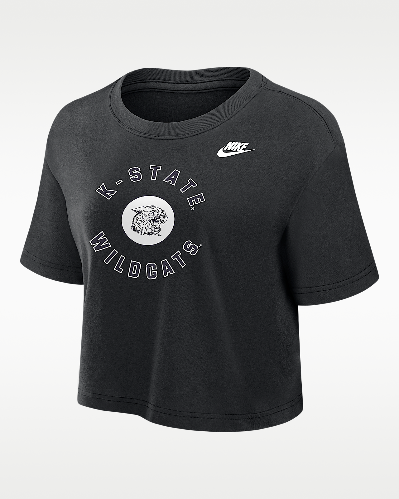 Женская футболка Kansas State Wildcats Nike Dri-FIT Cropped