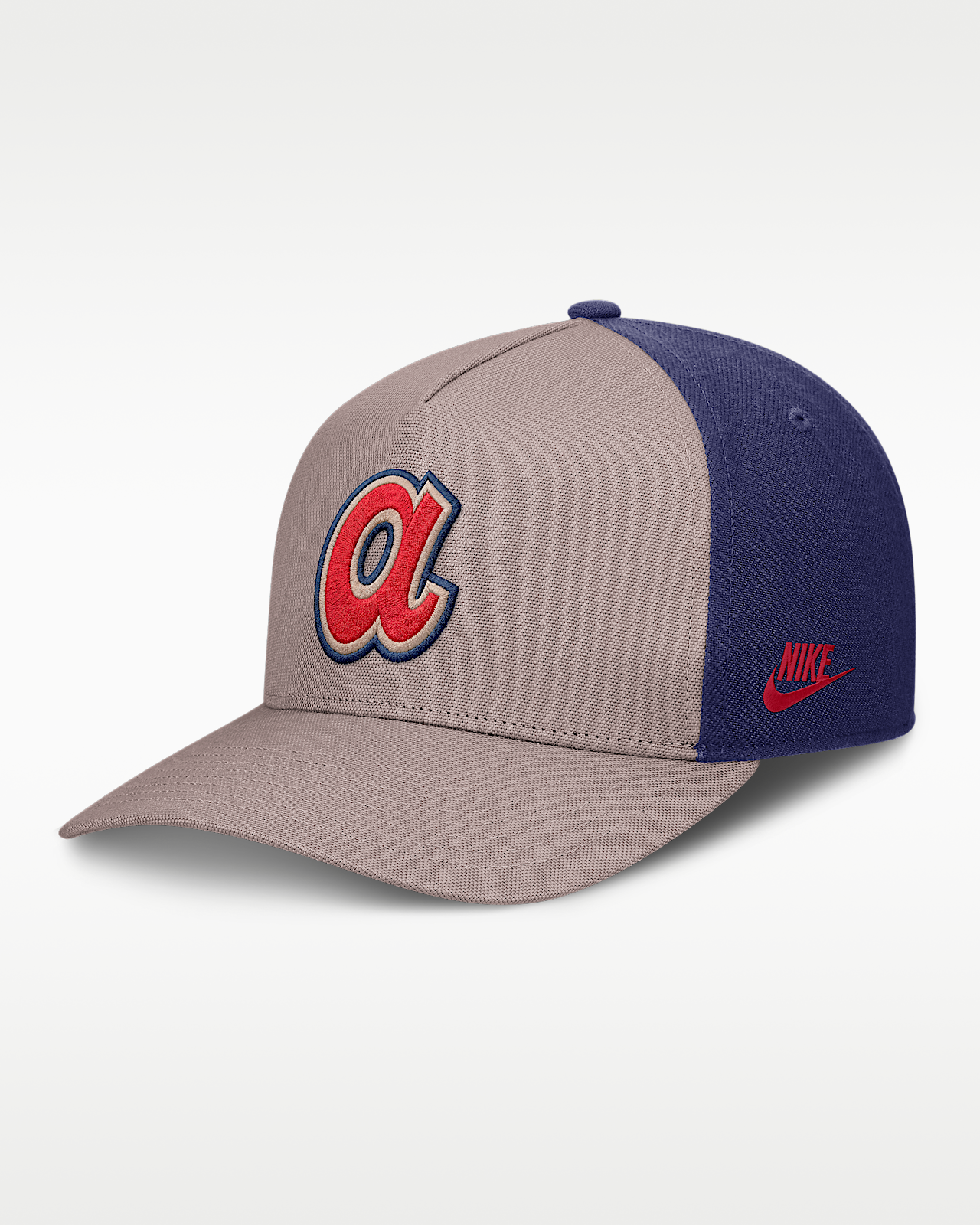 Мужские  Atlanta Braves Cooperstown Rise Nike MLB A-Frame Adjustable Hat