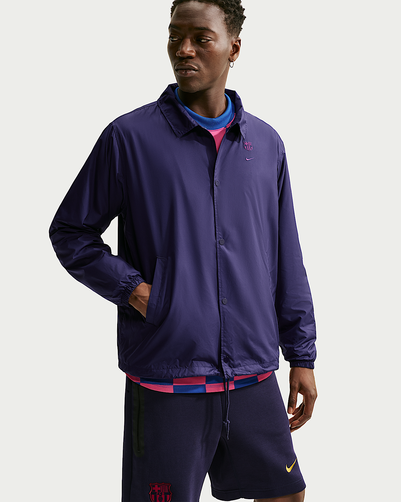 Мужская куртка FC Barcelona Club Nike Soccer Coaches'