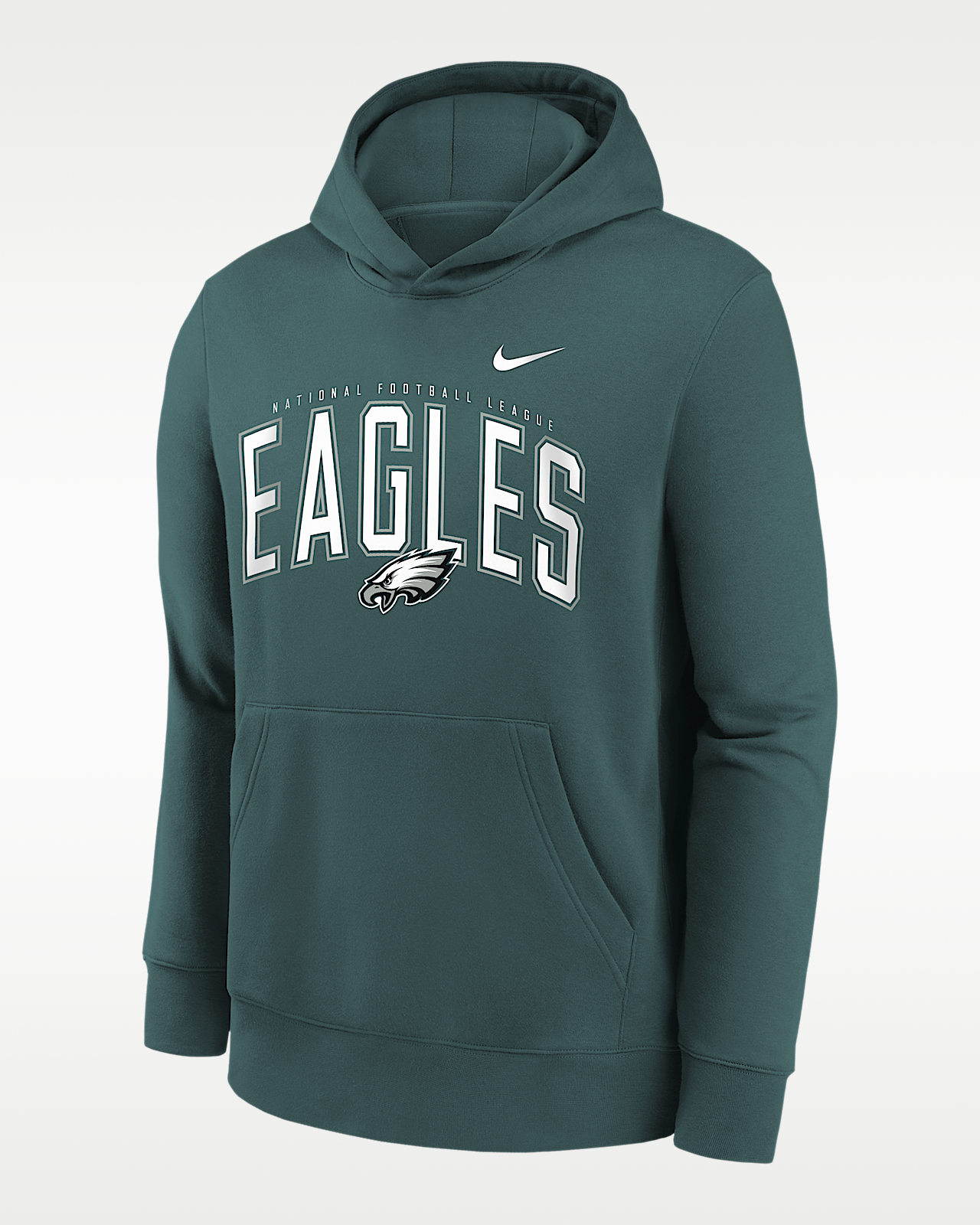 Детские  Philadelphia Eagles Essentials Club Logo Arch Big Kids' Nike NFL Pullover Crew
