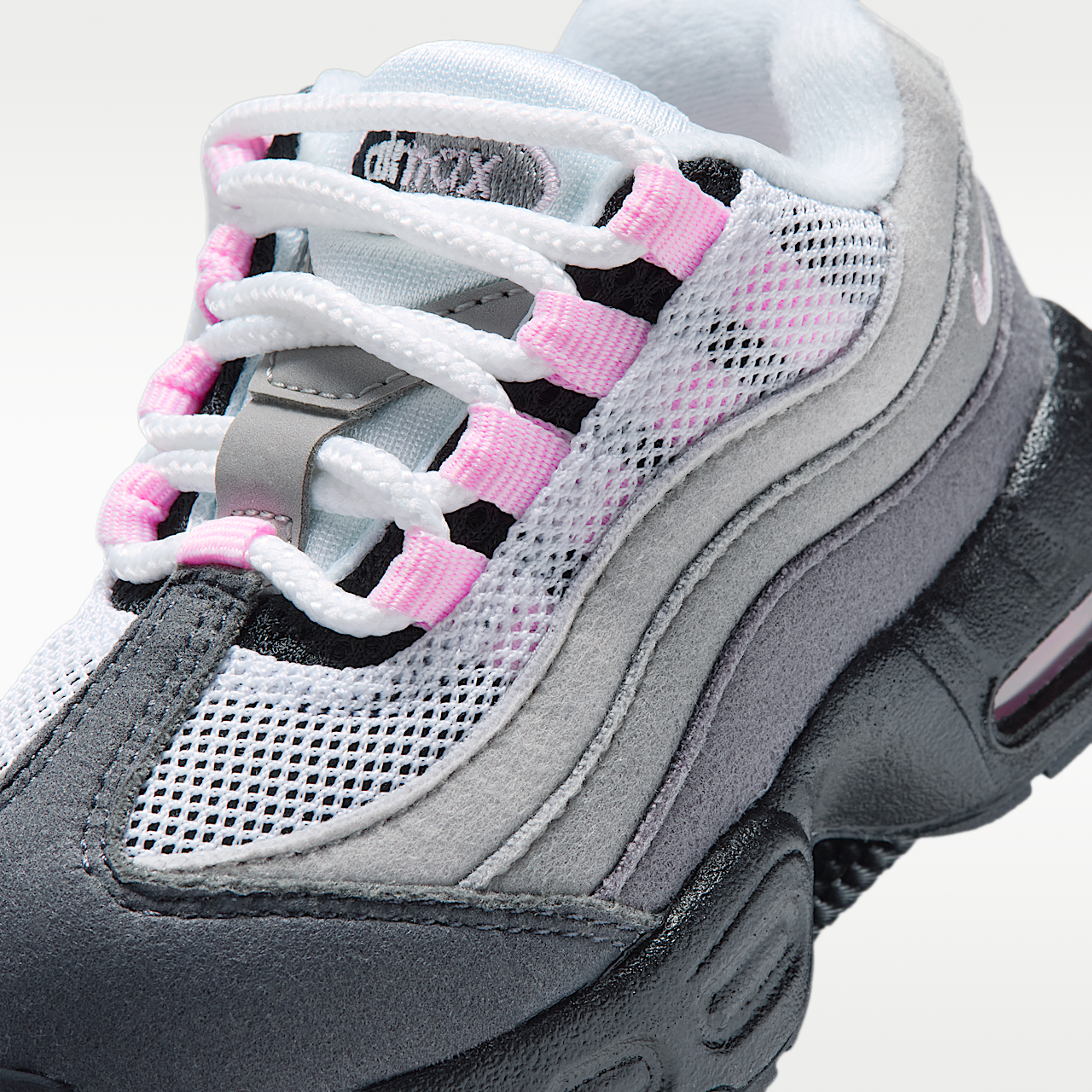 Nike  sneaker Zwart/Wit/Medium Grey/Pink Foam