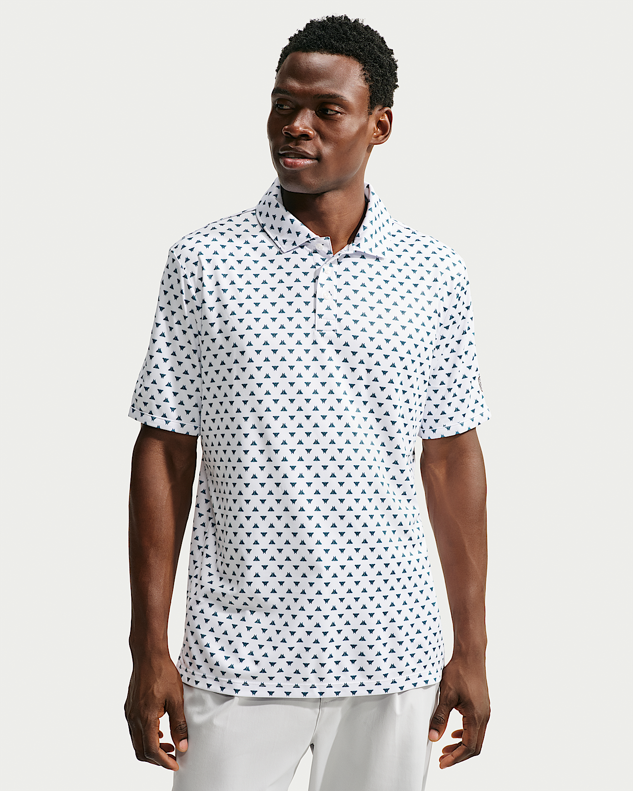 Мужские  Nike Par Dri-FIT Printed Golf Polo