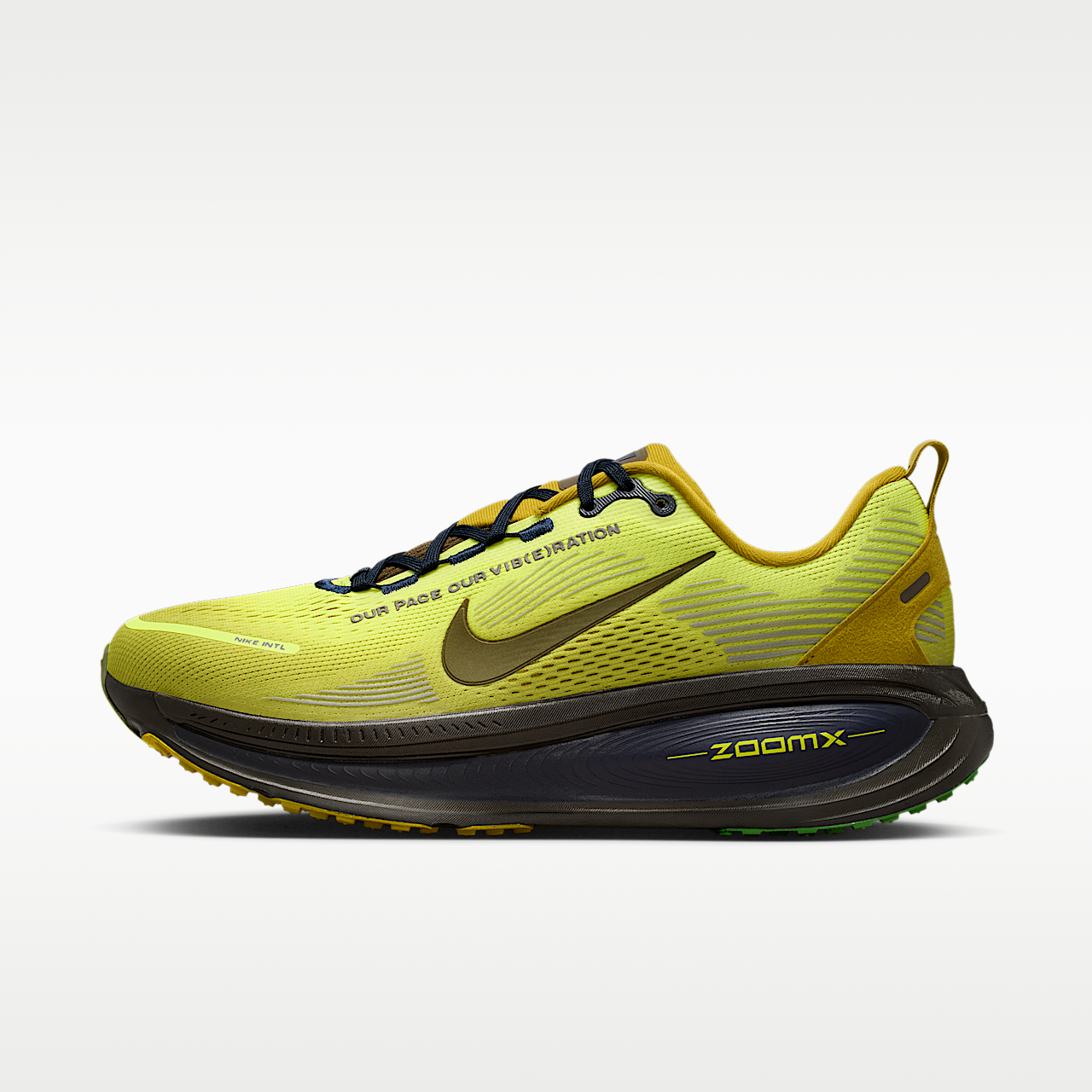 Nike Vomero sneaker Sonic Yellow/Peat Moss/Dark Obsidian/Dark Hazel