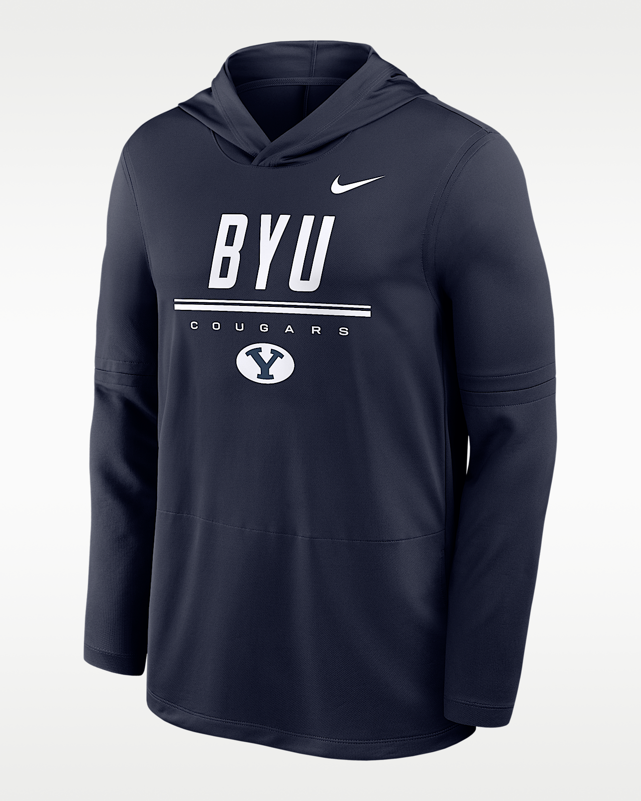 Мужские  BYU Sideline Nike Dri-FIT College Long-Sleeve Hooded Top