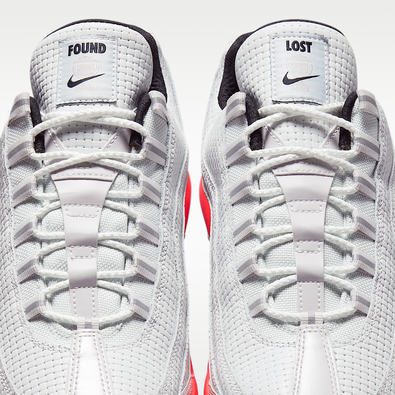 Nike Air Max sneaker Off White/Hot Lava/Metallic Silver/Zwart