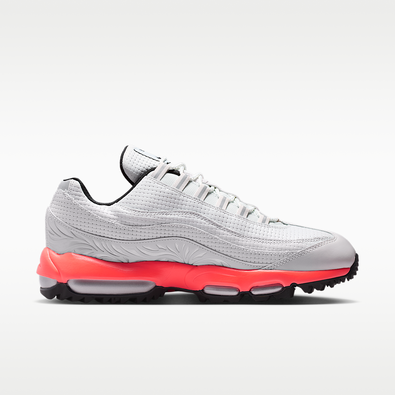 Nike Air Max sneaker Off White/Hot Lava/Metallic Silver/Zwart