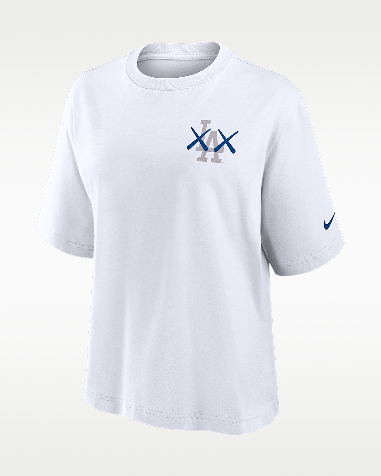 Женская футболка Los Angeles Dodgers Boxy Nike x KAWS MLB