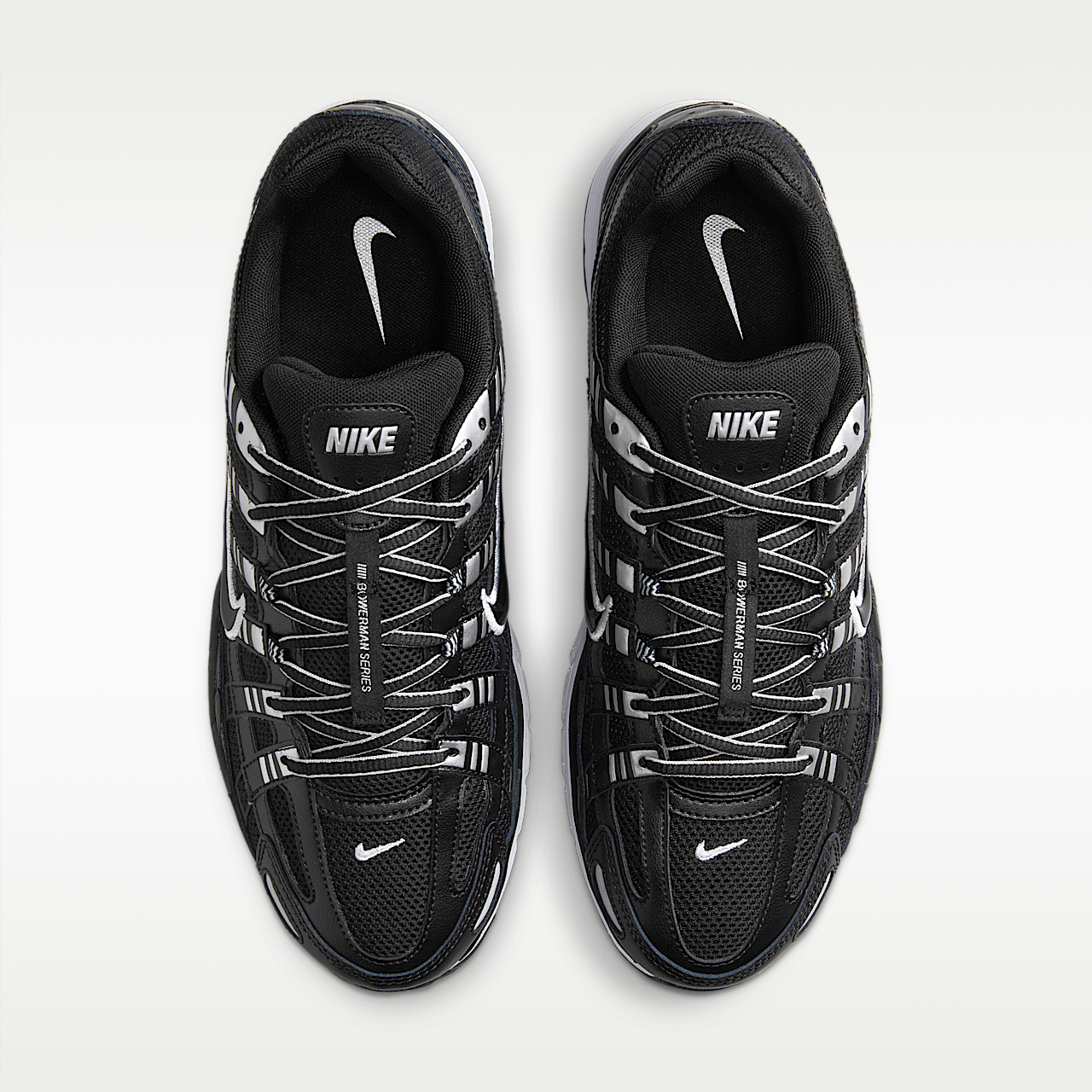 Nike P-6000 sneaker Zwart/Wit/Metallic Silver/Zwart