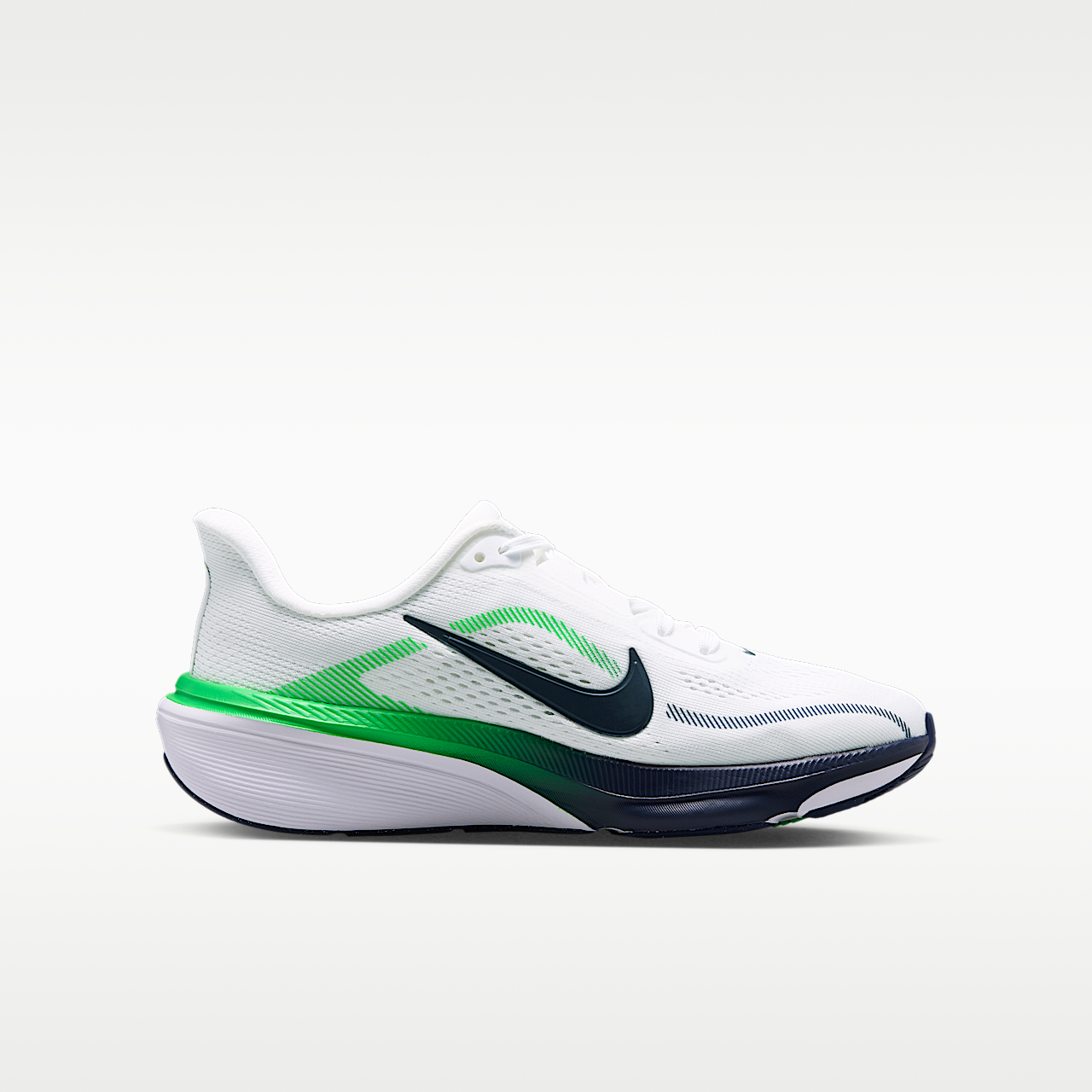 Nike Pegasus sneaker Wit/Green Spark/Midnight Navy