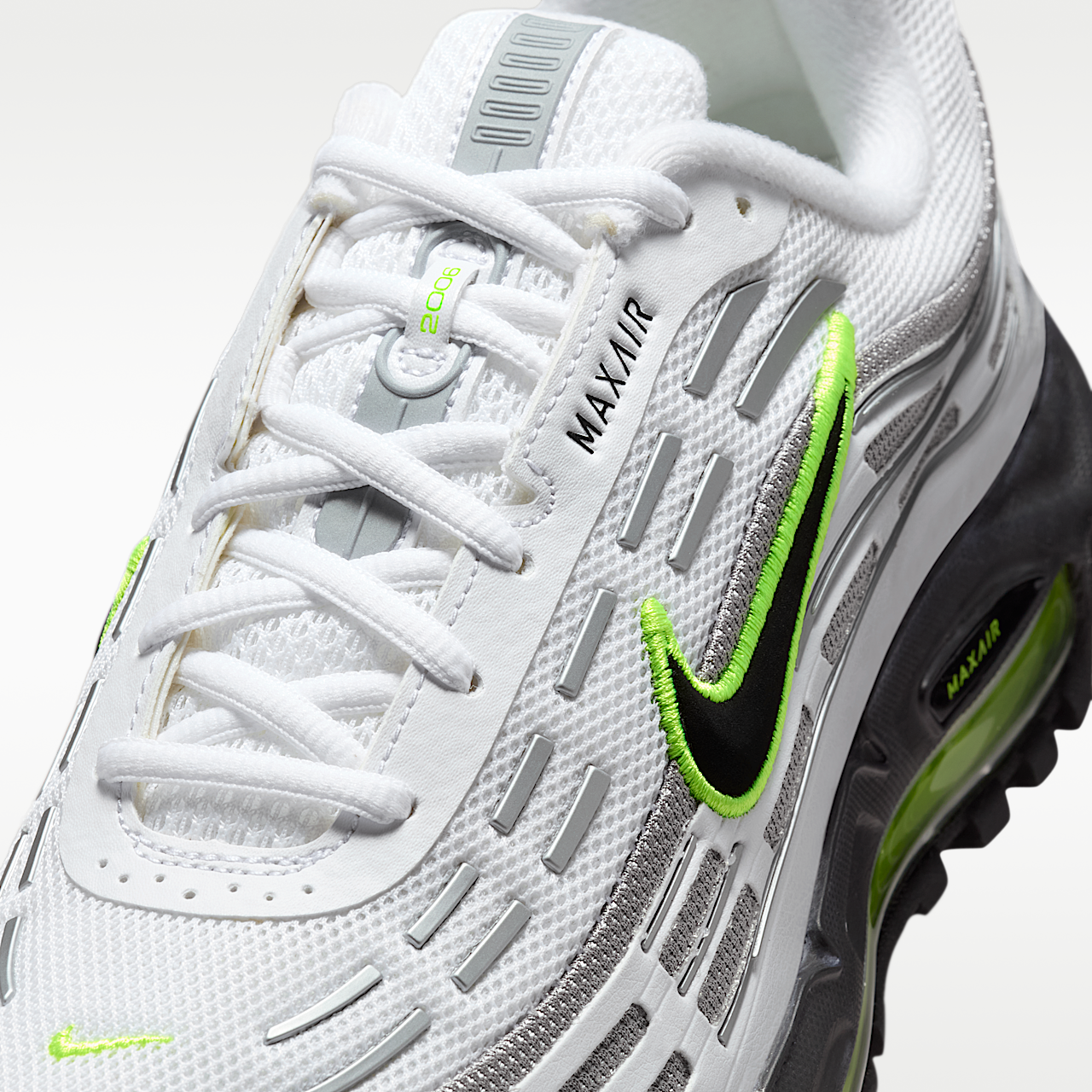 Nike Air Max sneaker Wit/Neon Yellow/Pearl Grey/Zwart