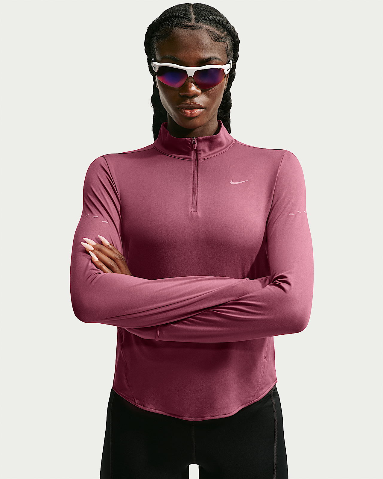 Женские  Nike Swift Dri-FIT UV 1/4-Zip Top для бега