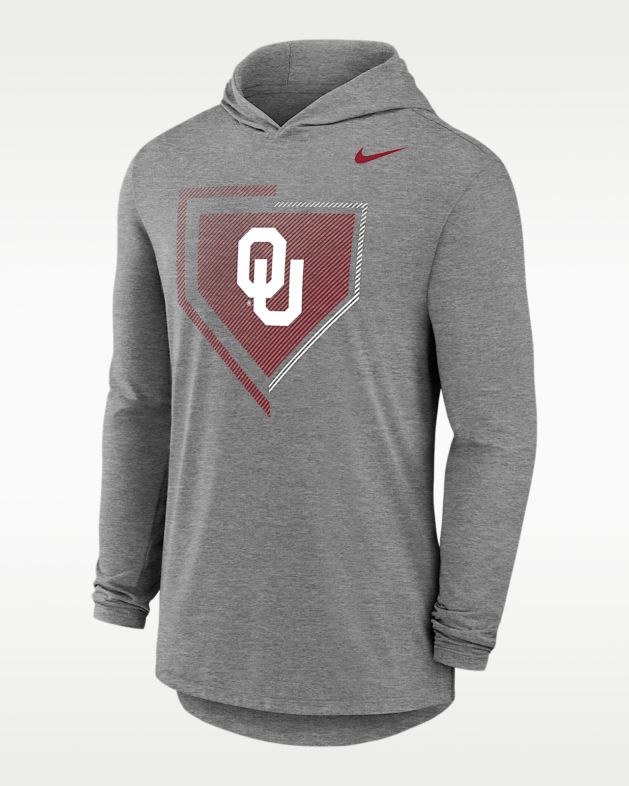 Мужская футболка Nike College (Oklahoma Sooners) Long-Sleeve Hooded Baseball