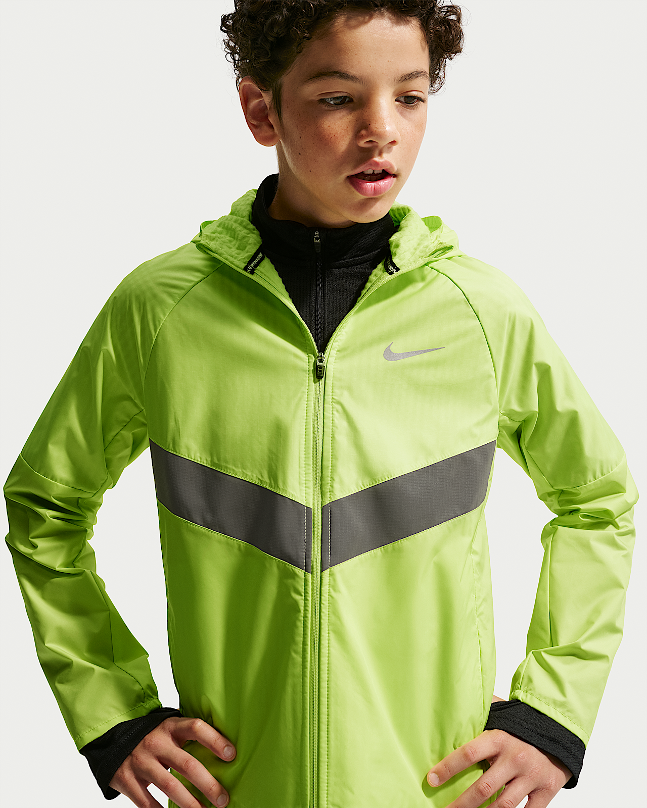 Детская куртка Nike Miler Big Kids' (Boys') Therma-FIT Water-Repellent Winterized