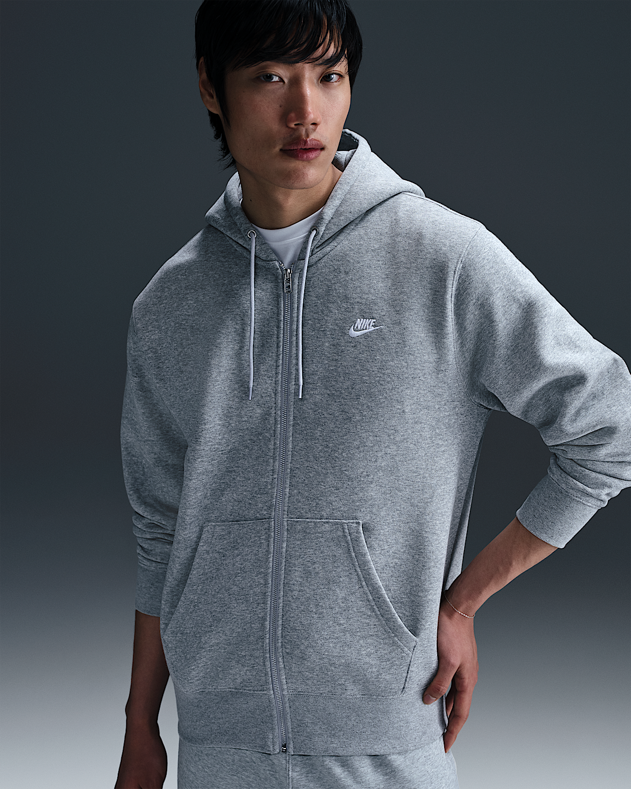Мужское худи Nike Club Full-Zip Fleece Hoodie