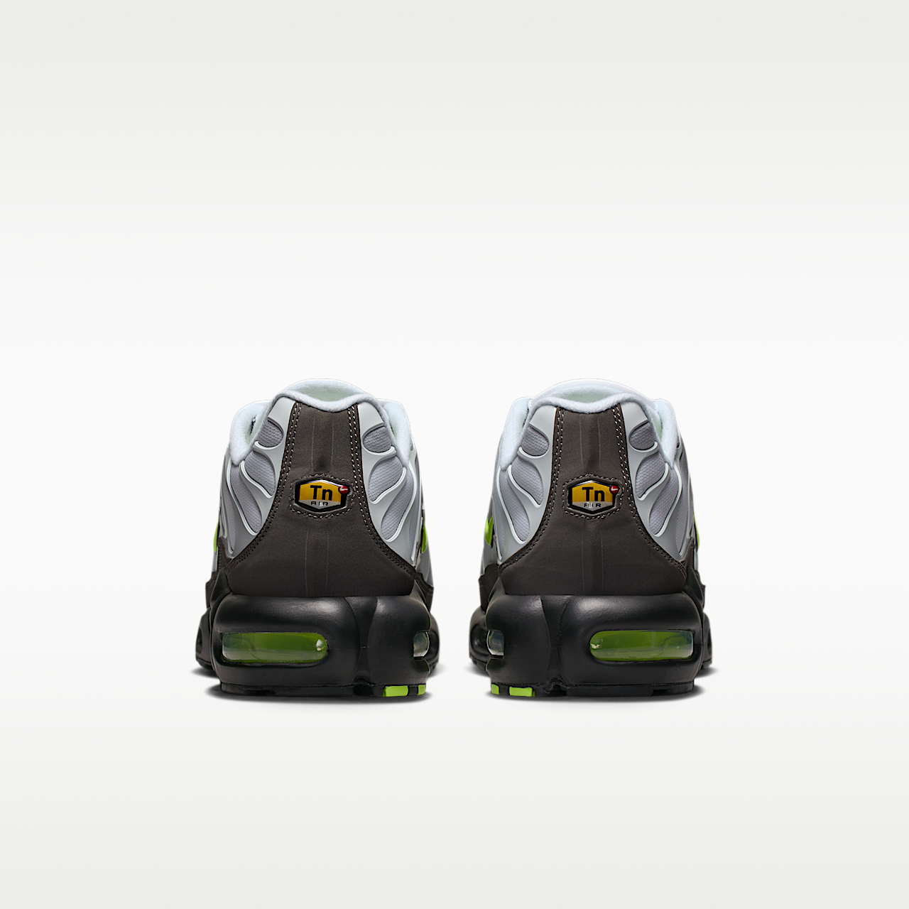 Nike Air Max Plus sneaker Wit/Pearl Grey/Zwart/Neon Yellow