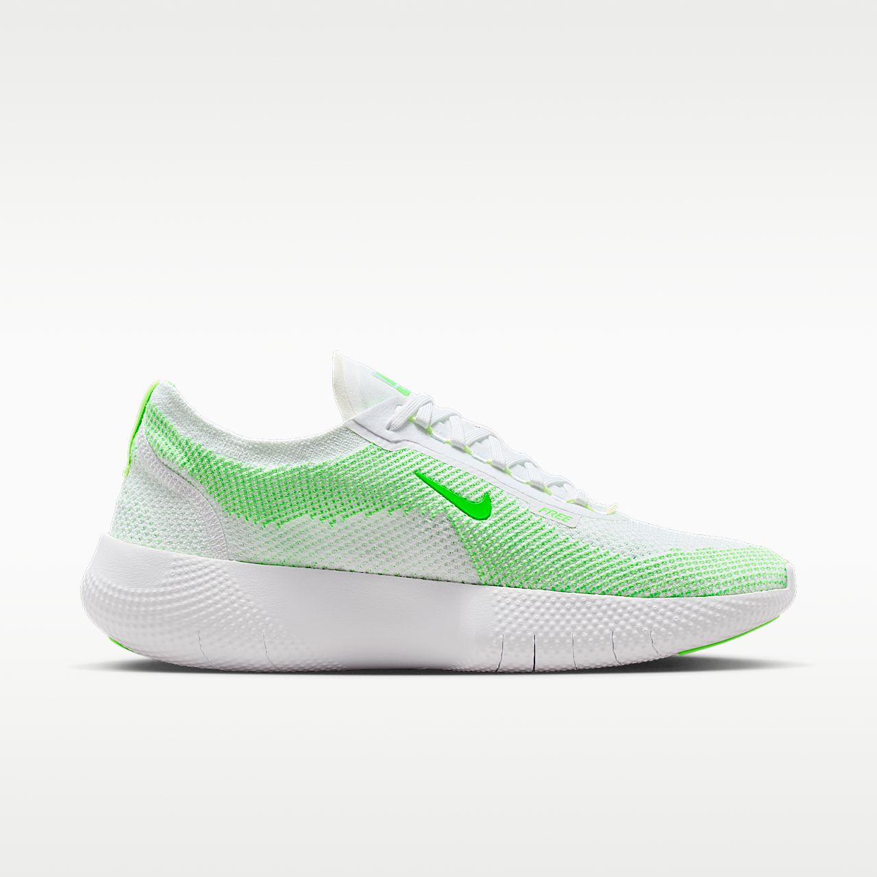 Nike Free sneaker Wit/Barely Volt/Green Strike